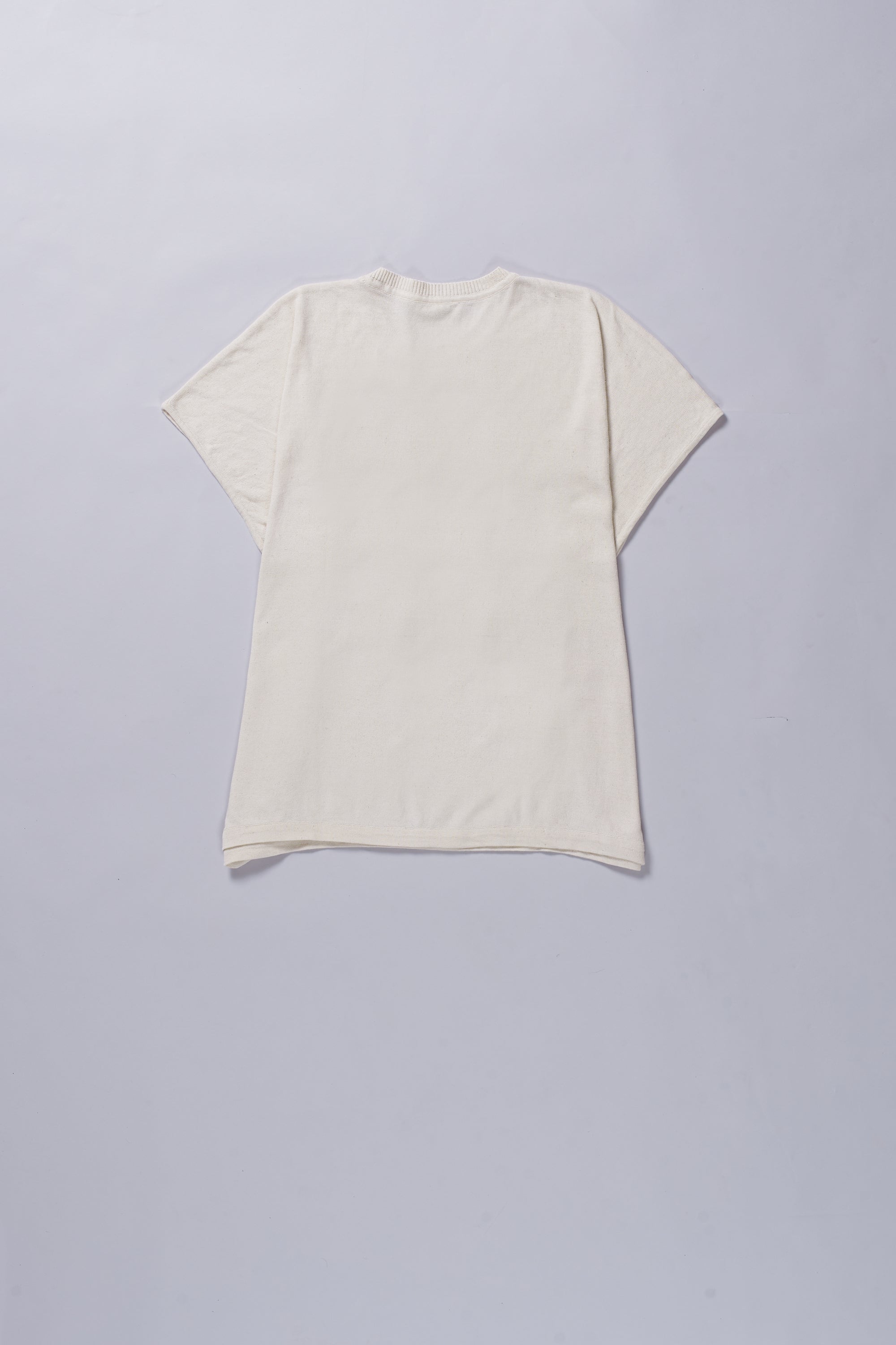 UNDYED COTTON KNITTED T-SHIRT