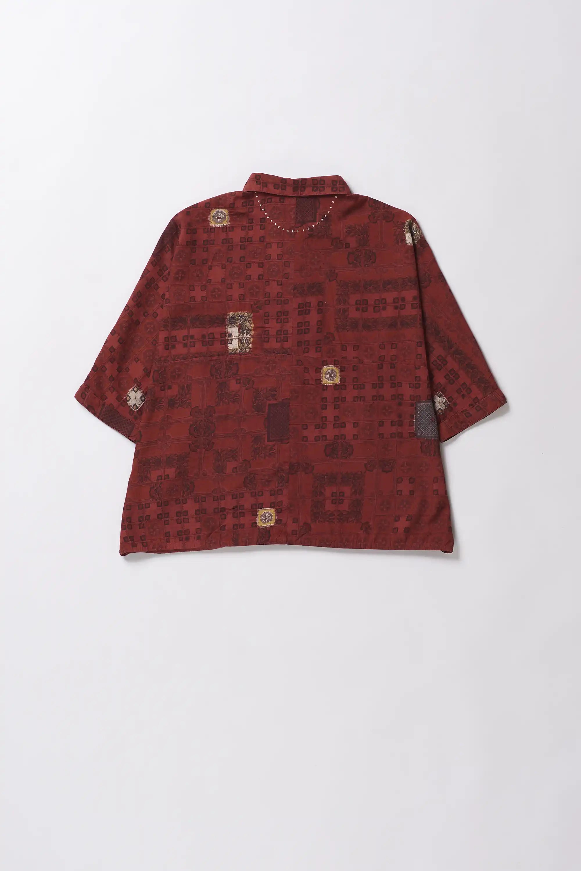 Chettinad Inspired Shirt with Shibori