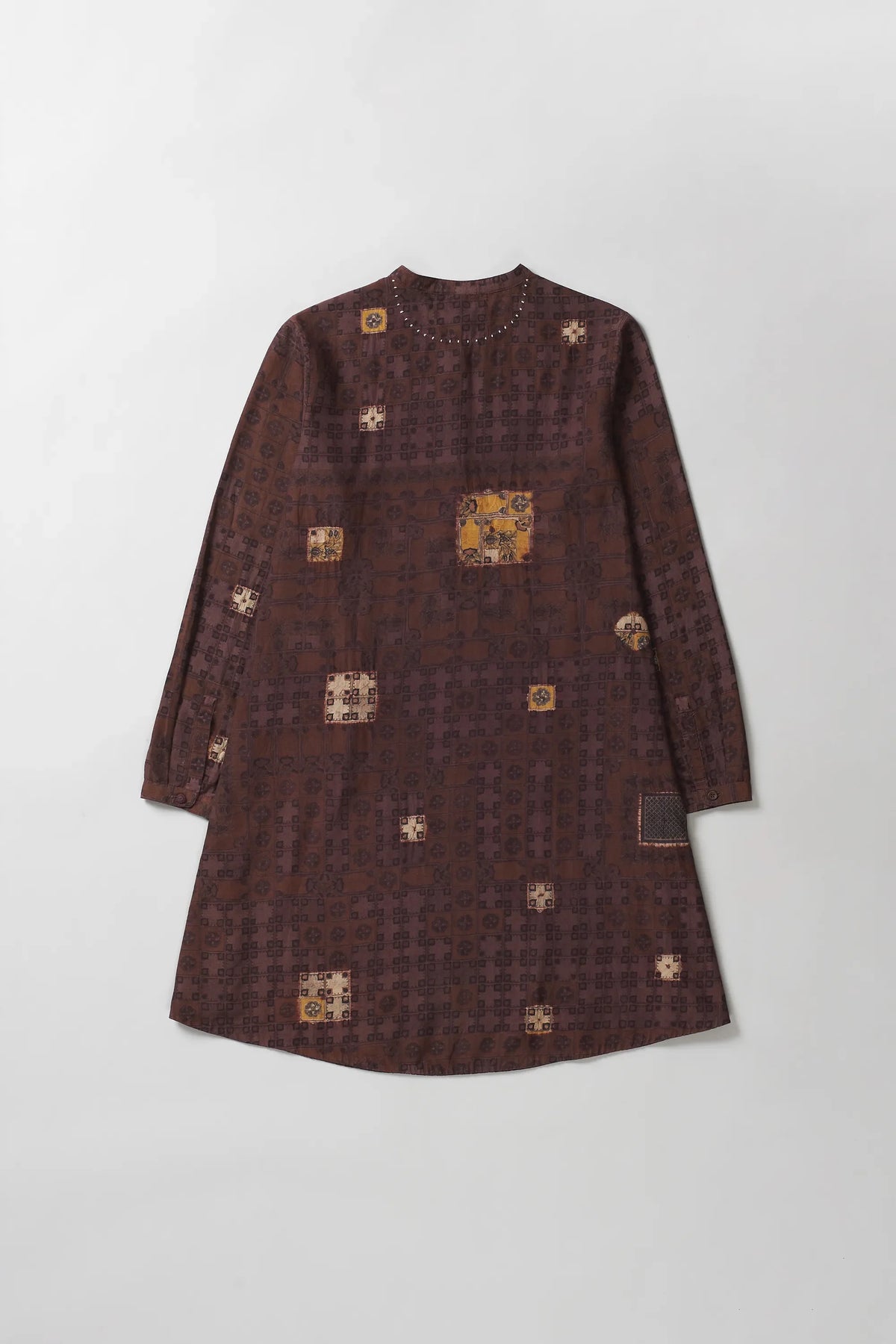 Chettinad Inspired Flared Shibori Dress