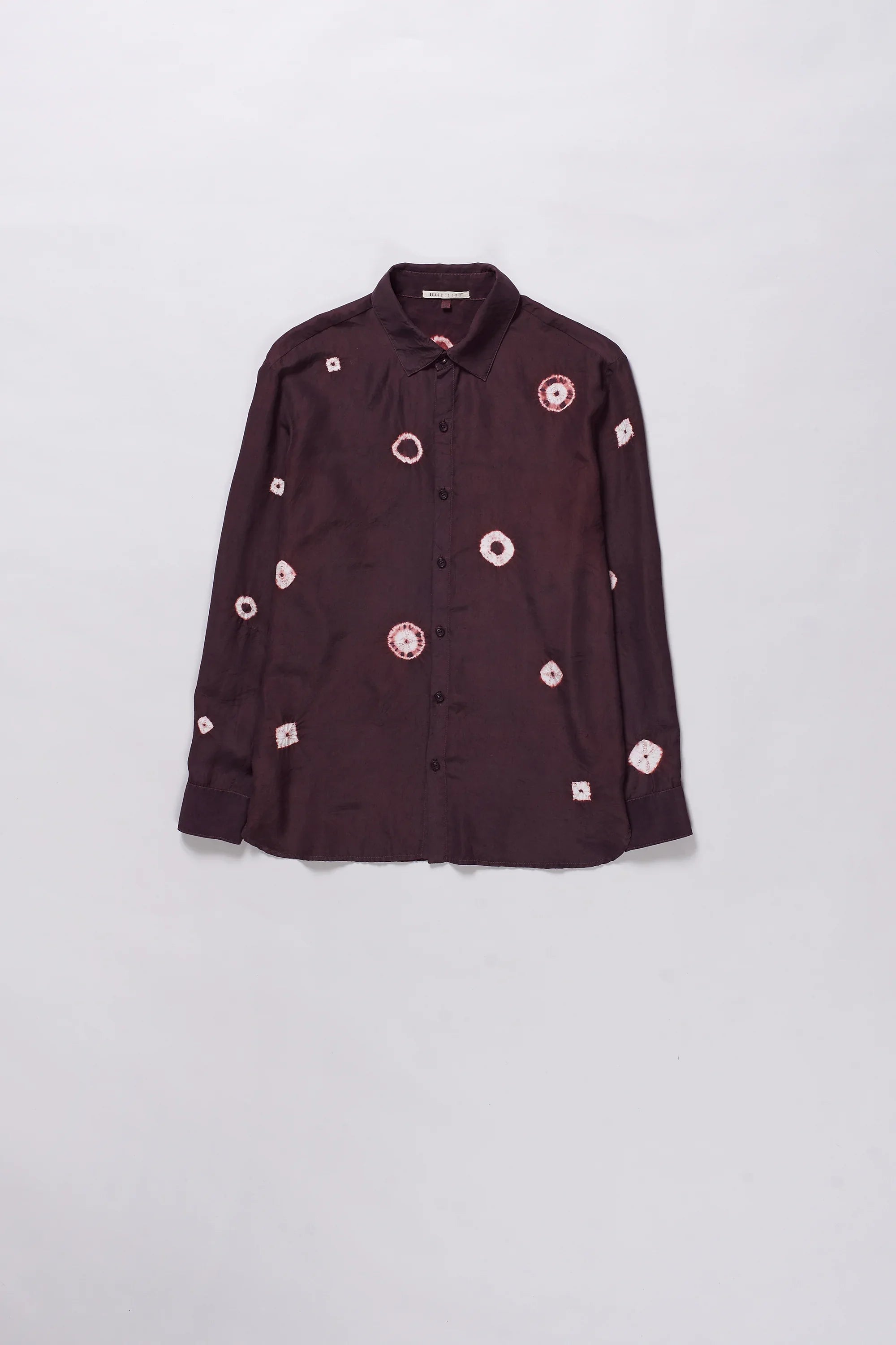 Relaxed Fit Silk Shibori Shirt