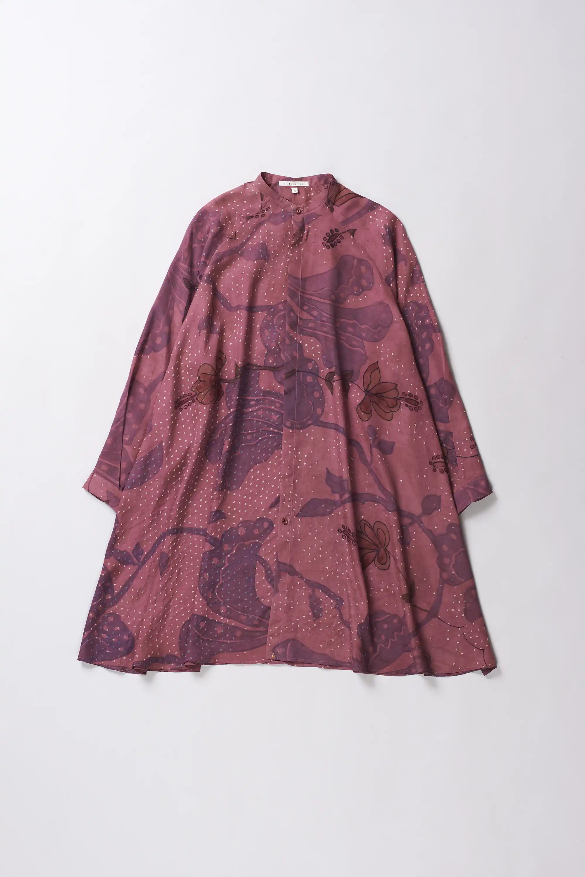 Flared Shift Dress in Fuschia Pink