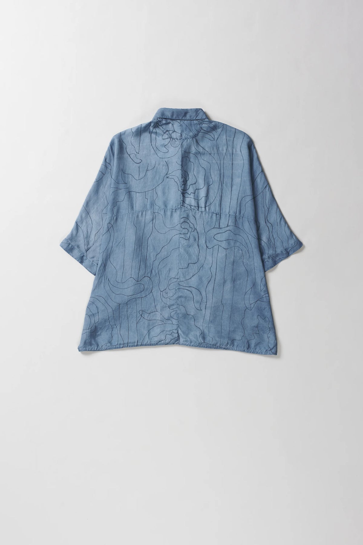 Sky Indigo Bandhani Shirt