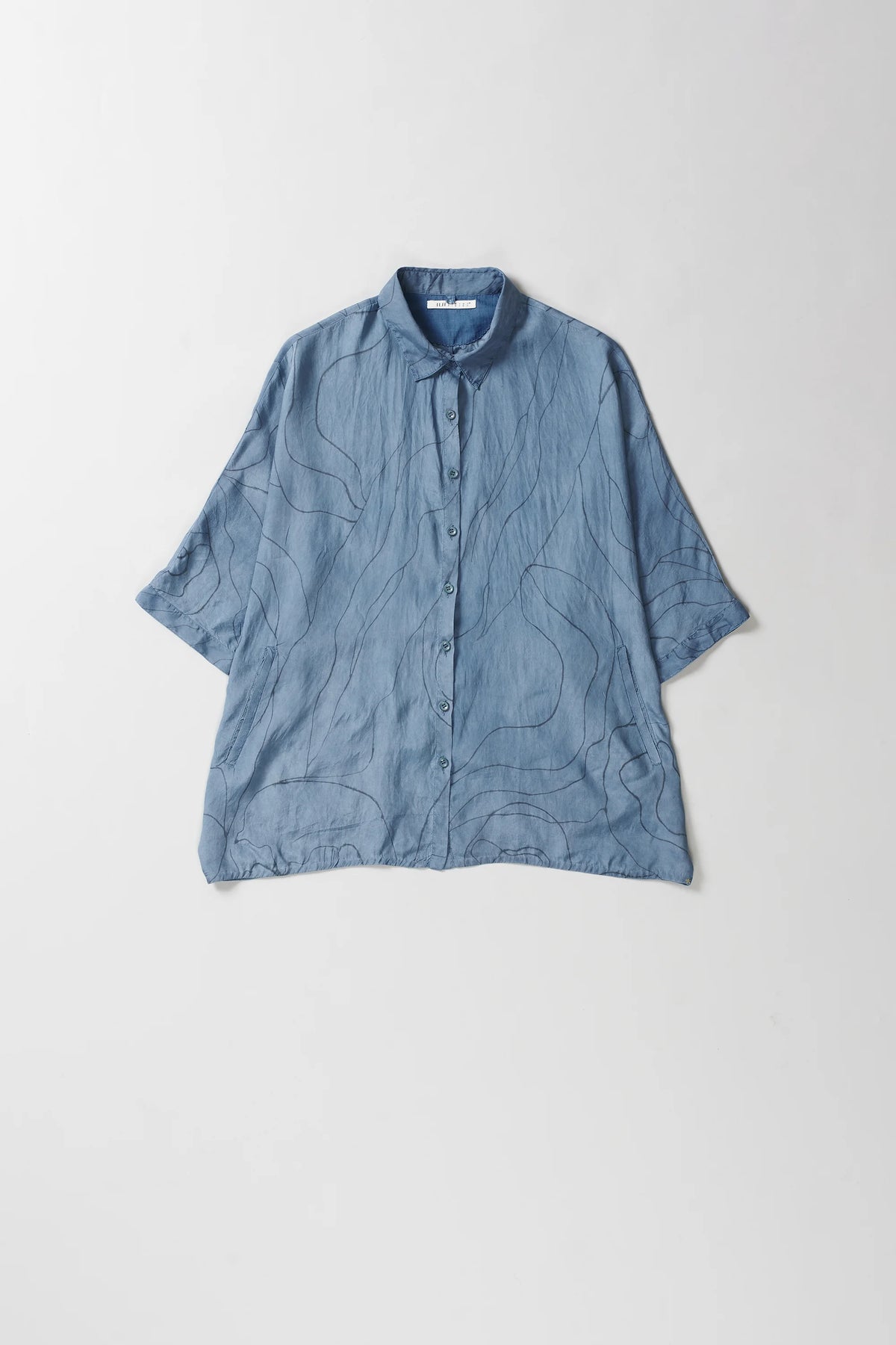 Sky Indigo Bandhani Shirt