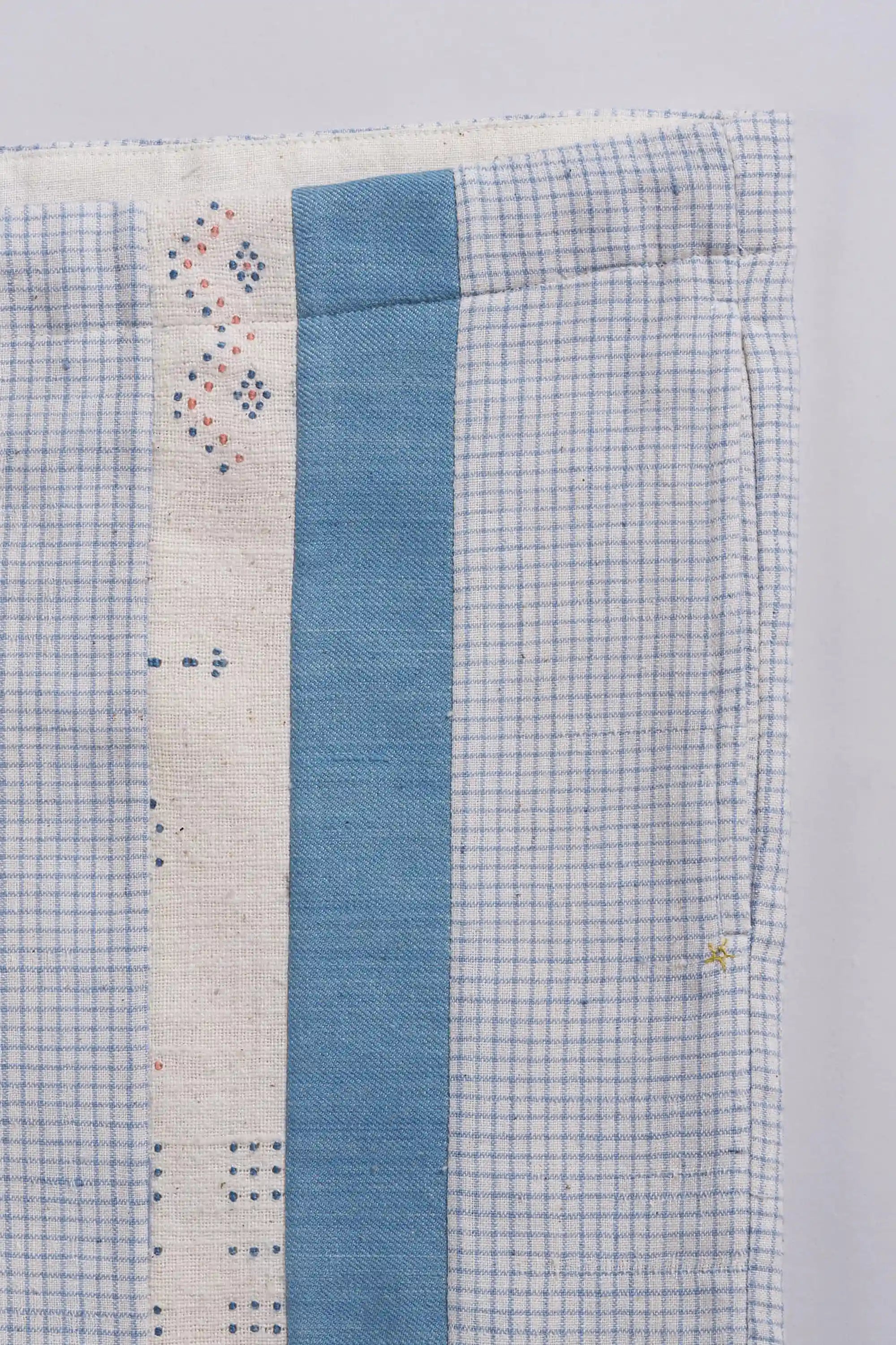 Fabric close-up with tangaliya work and  pocket