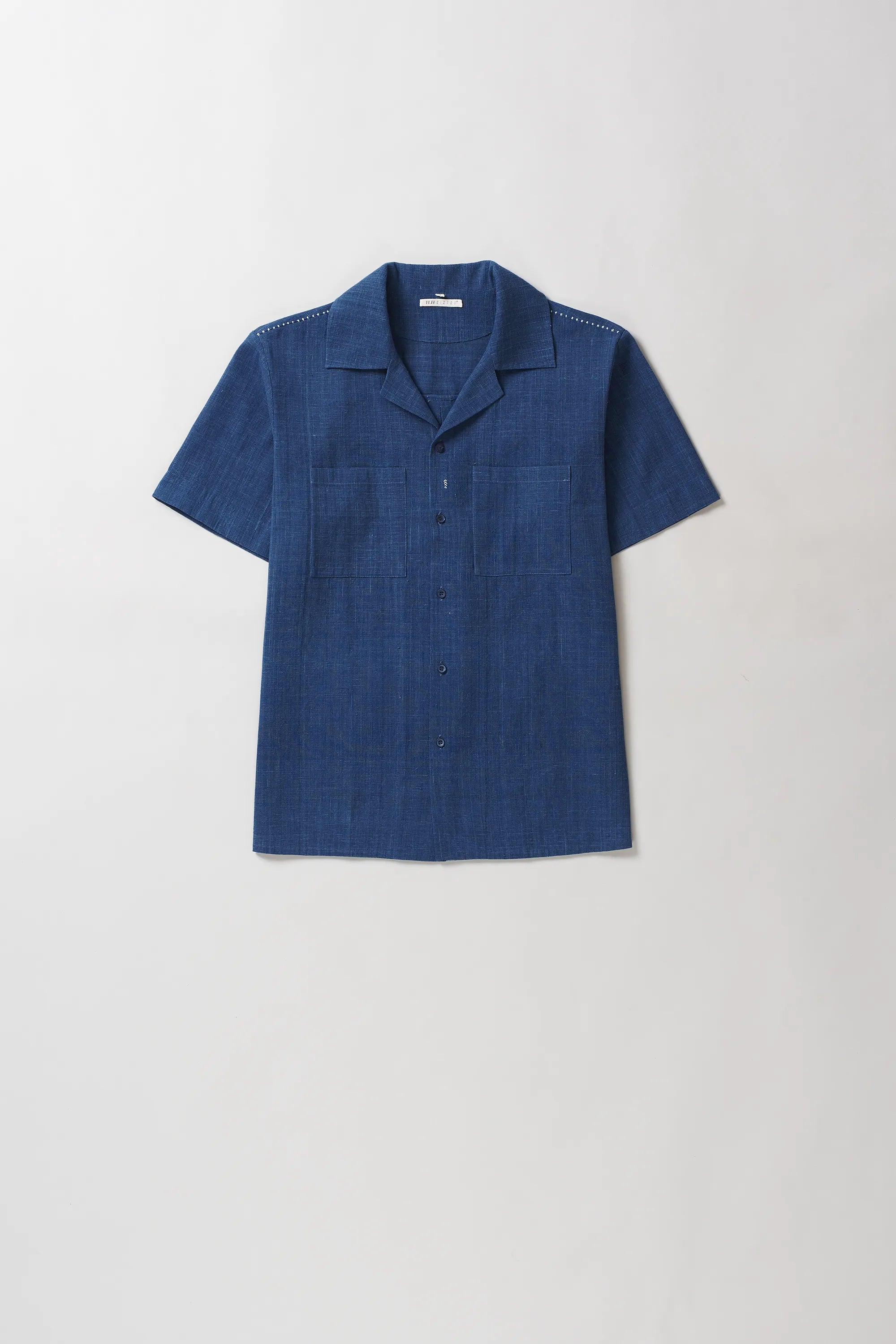 Medium Indigo Camp Collar Shirt