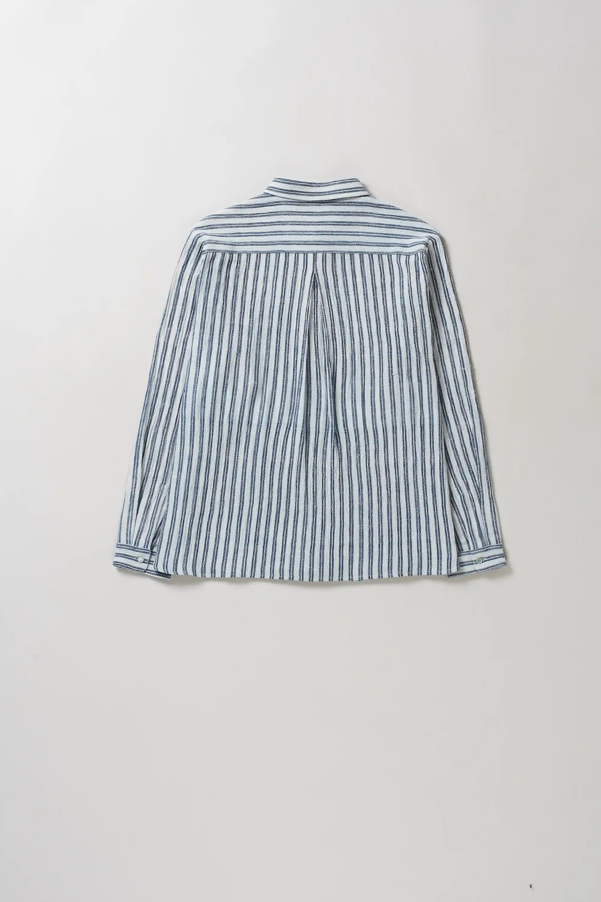 Indigo Stripe Cotton Shirt