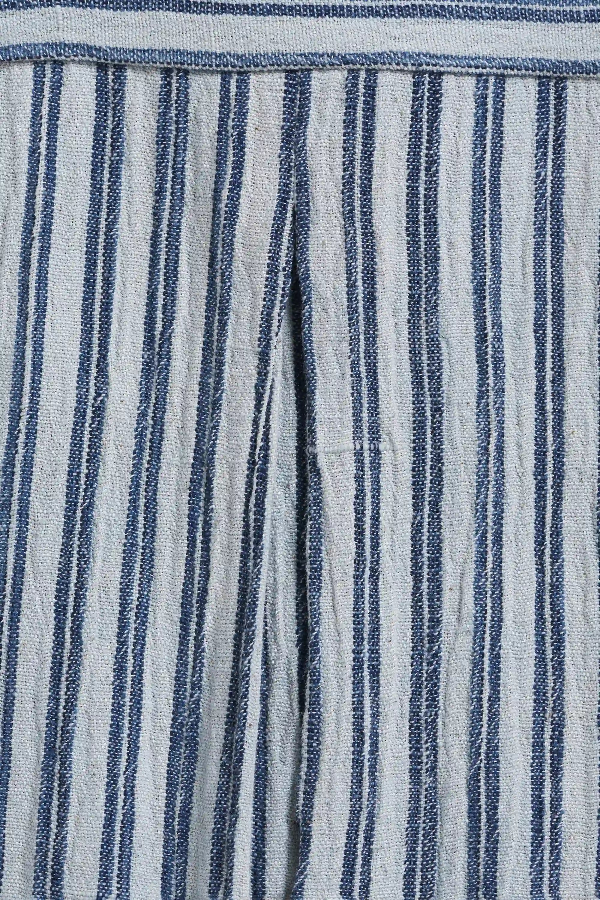 Indigo Stripe Cotton Shirt