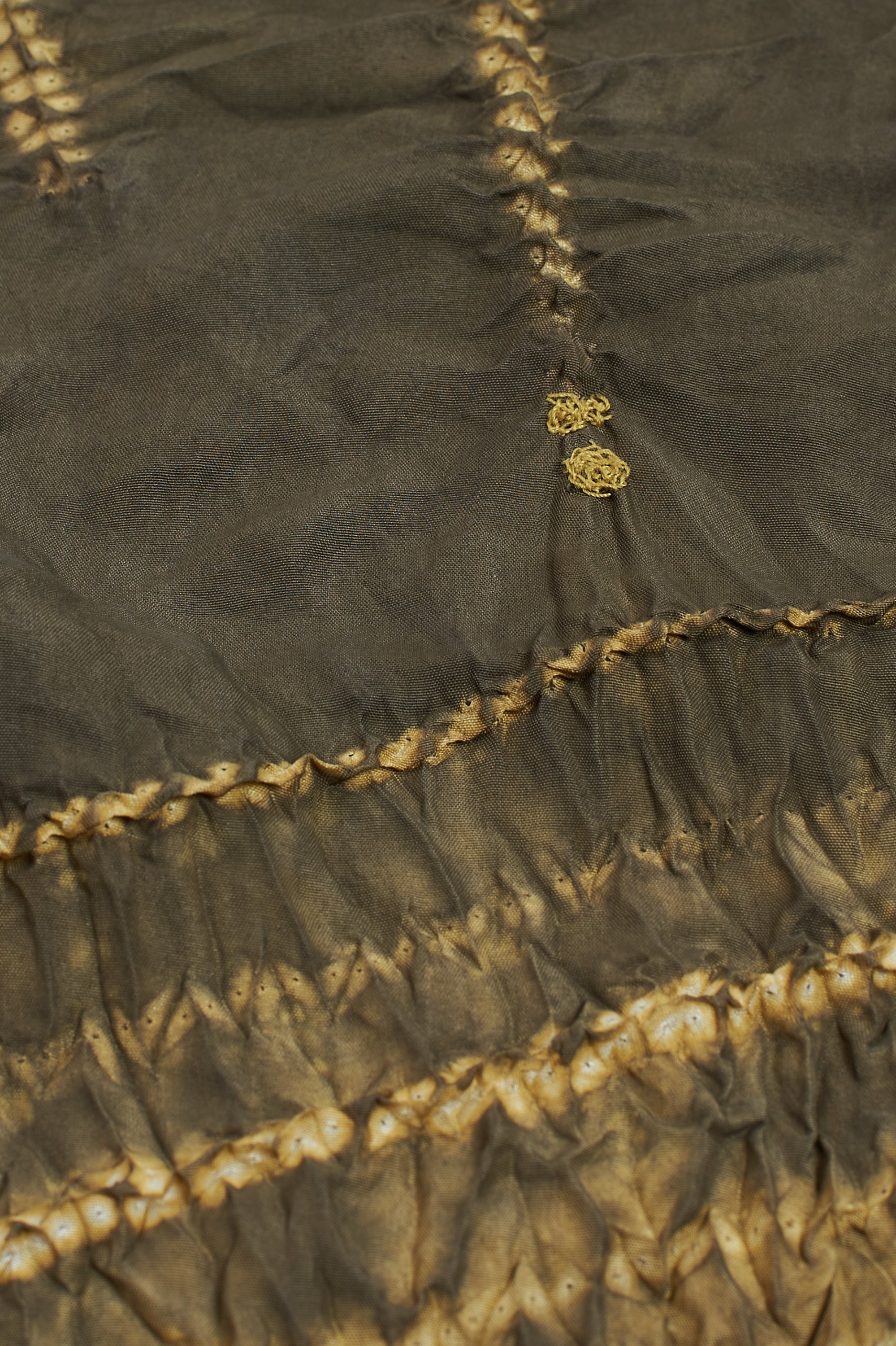 SAGE DYED SHIBORI SCARF