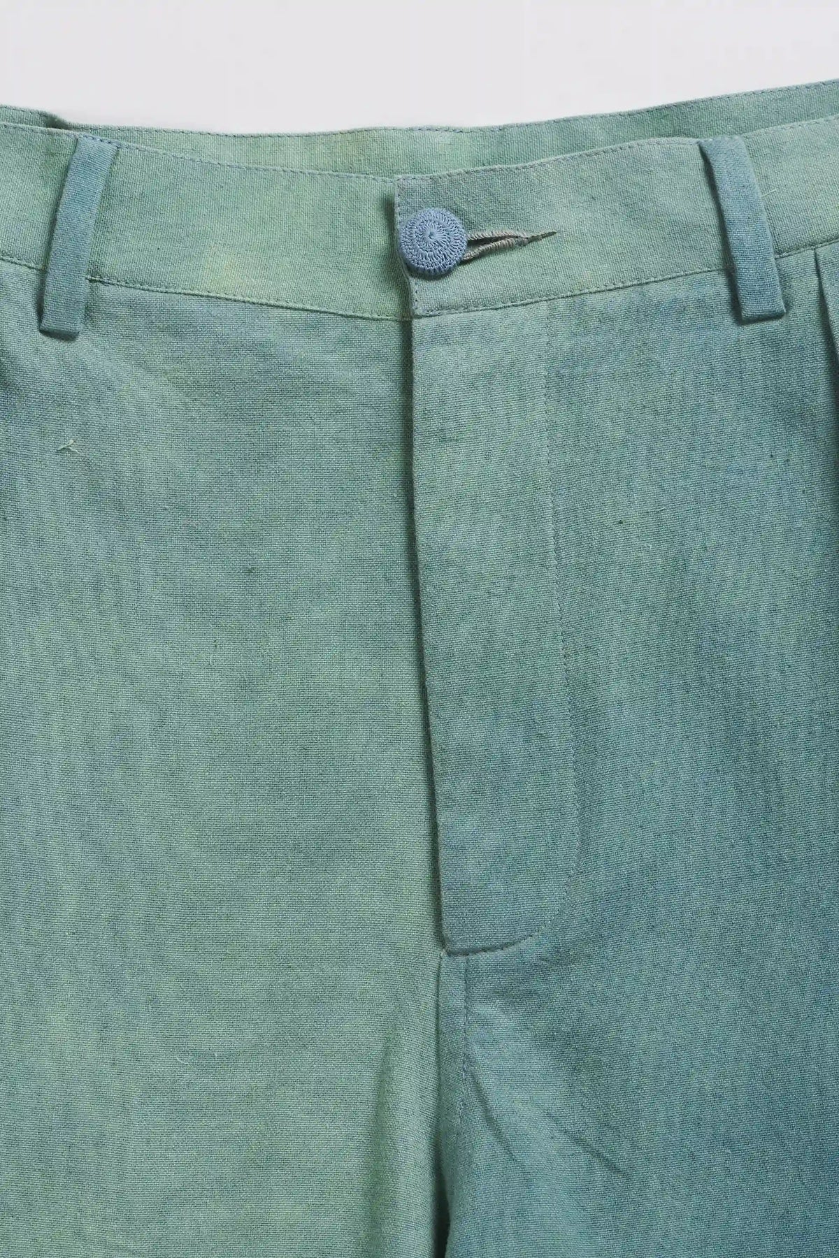 Turf Green Wide Leg Trousers