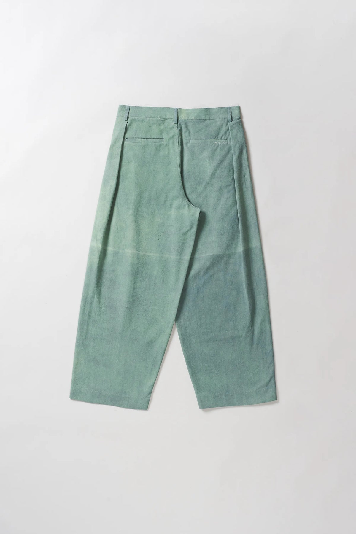 Turf Green Wide Leg Trousers