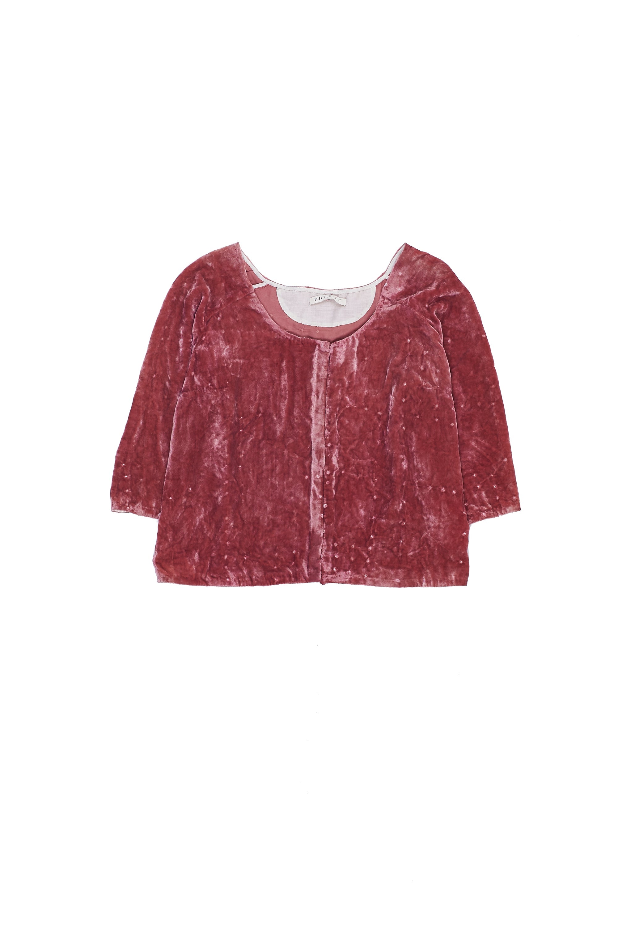 BANDHANI SHORT TOP IN VELVET