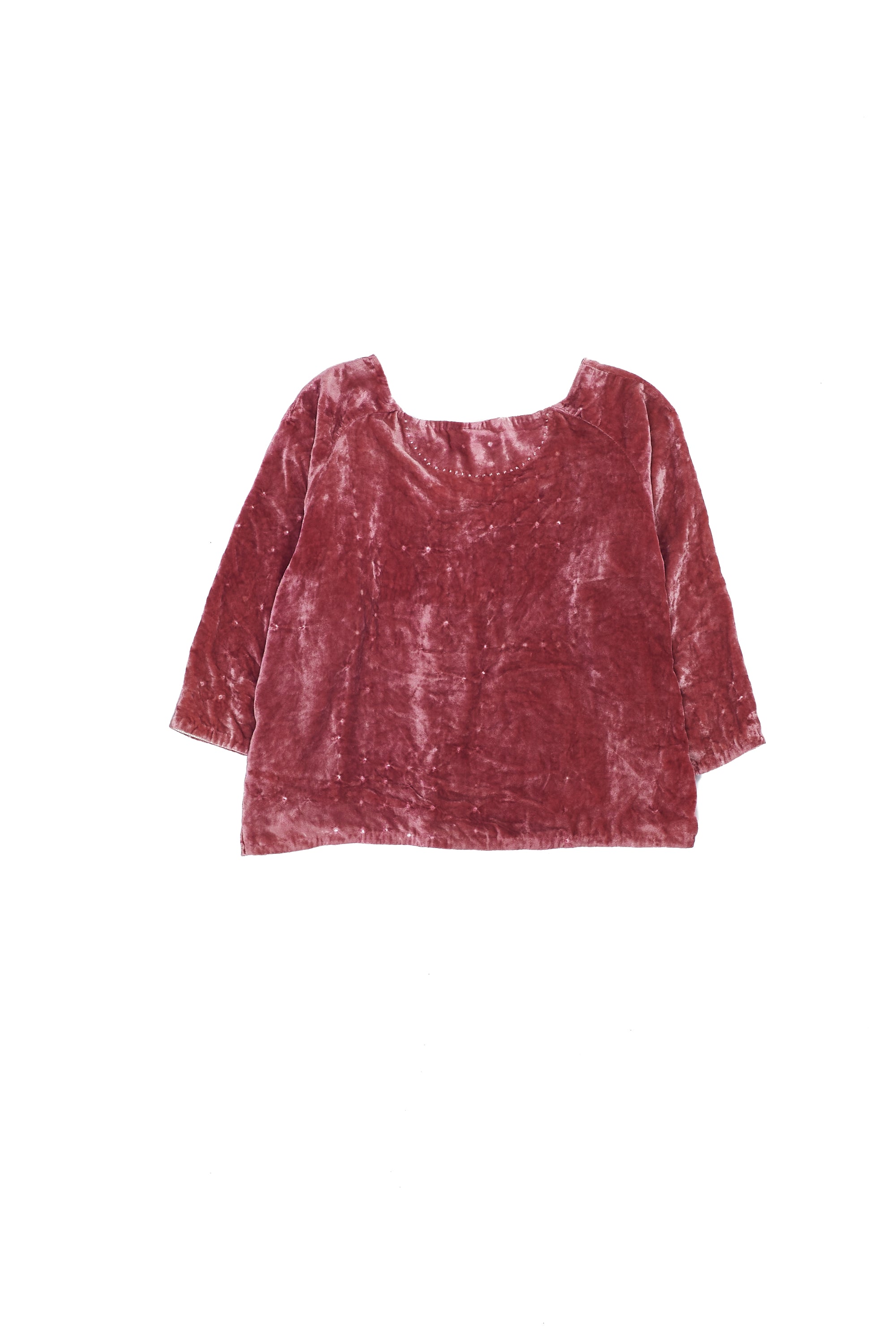 BANDHANI SHORT TOP IN VELVET