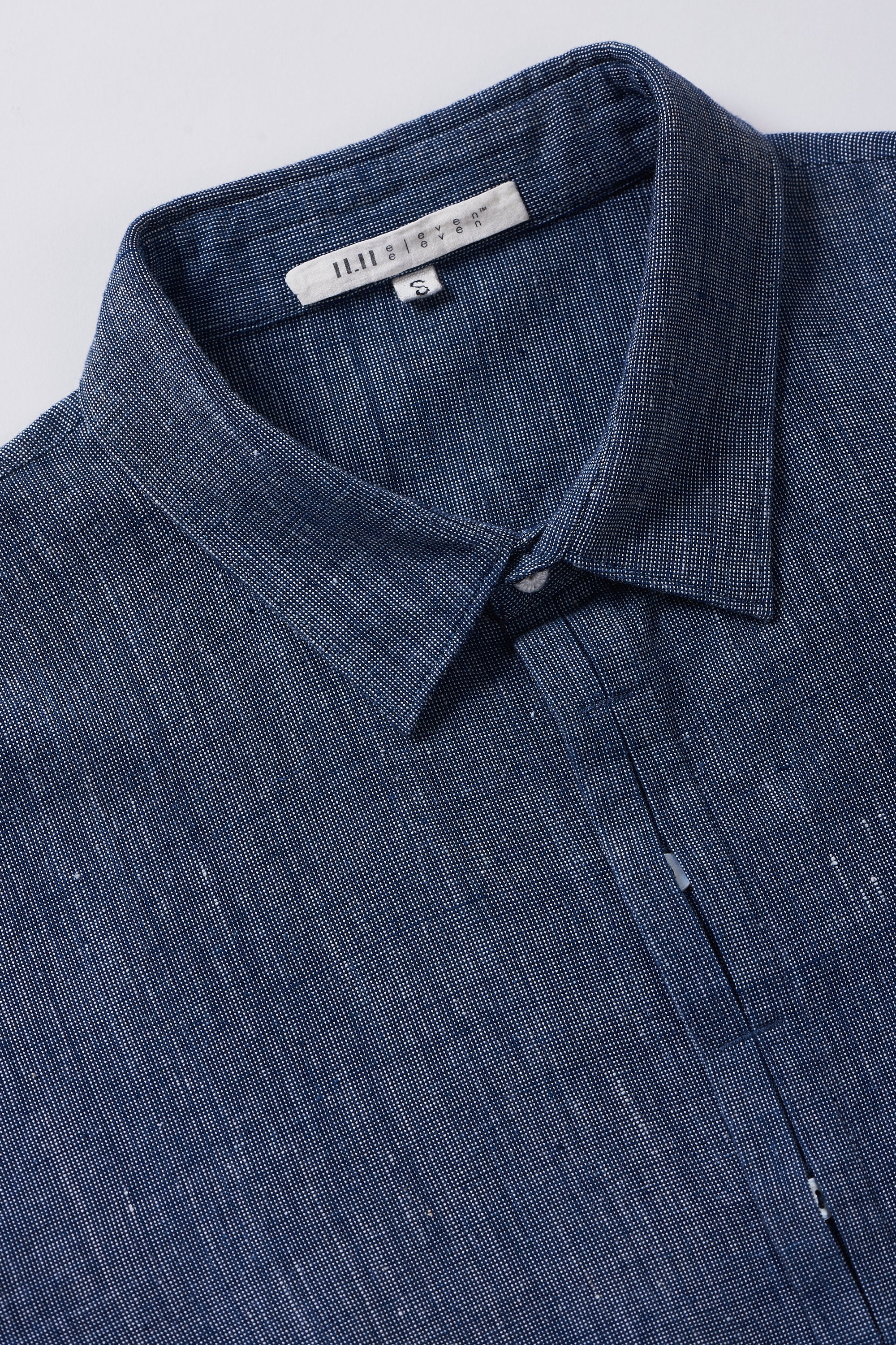 MEN COTTON SHIRT IN INDIGO