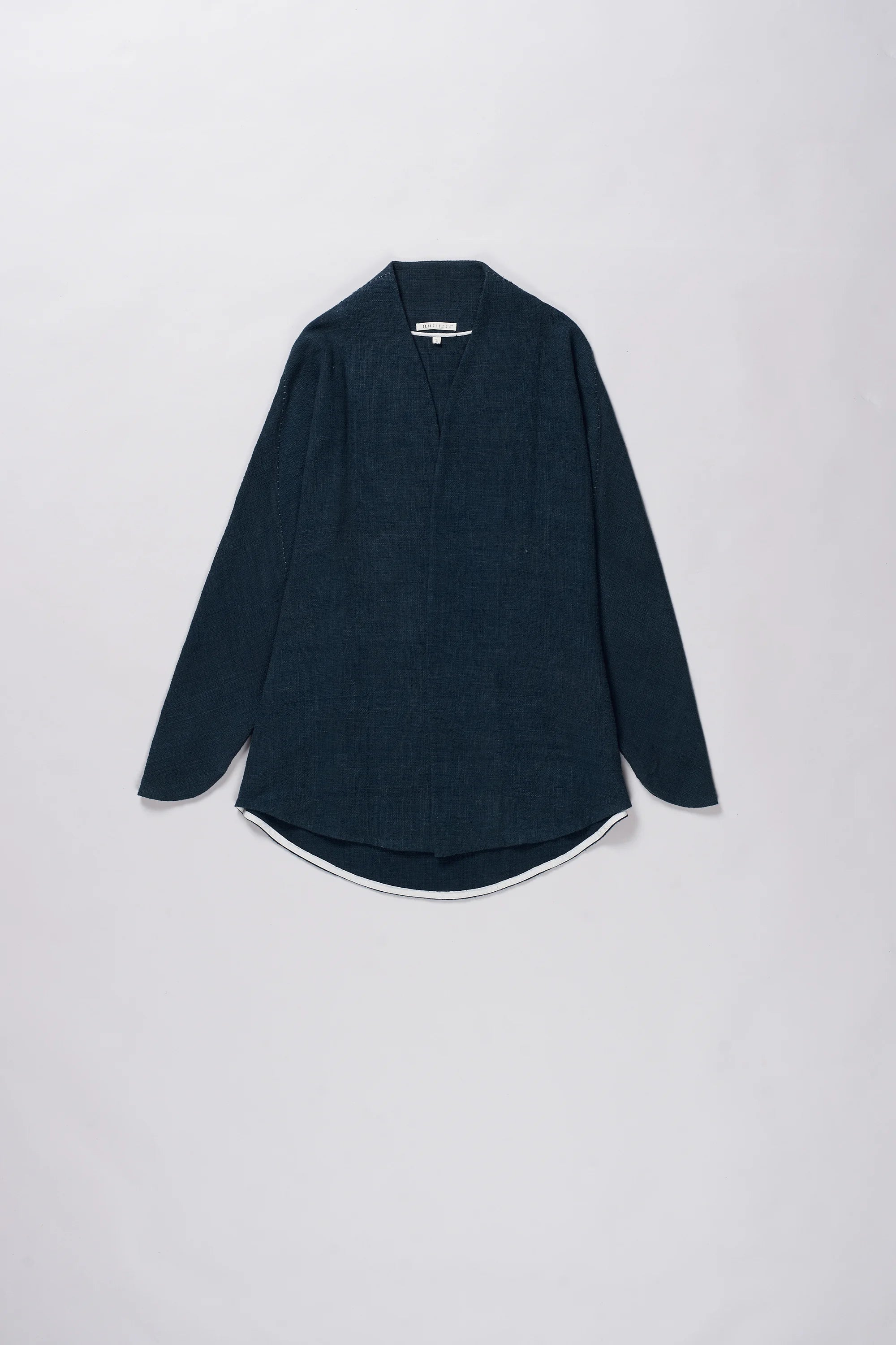 ESTATE BLUE HANDSPUN TEXTURED SHRUG