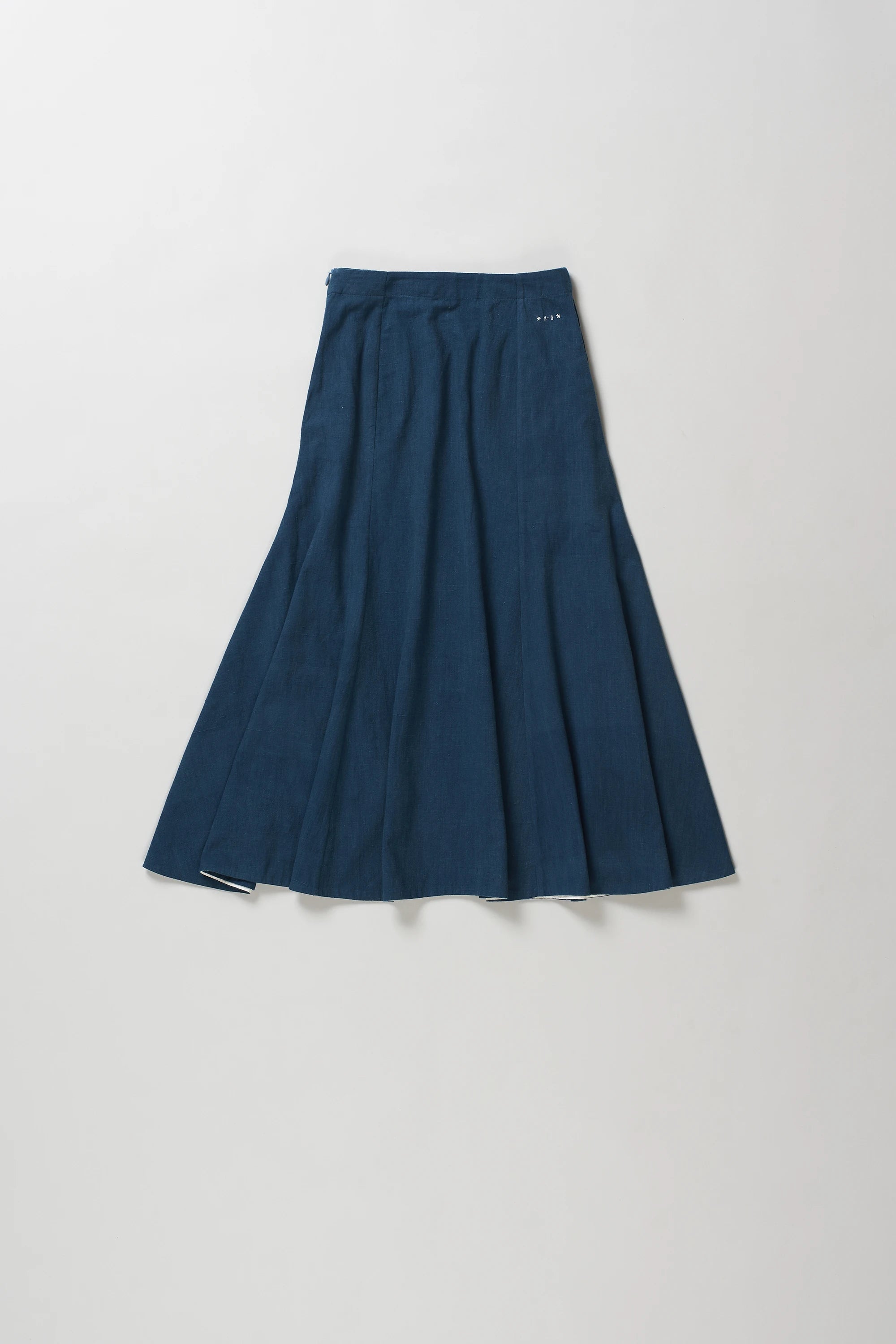 Space Blue Flared Skirt