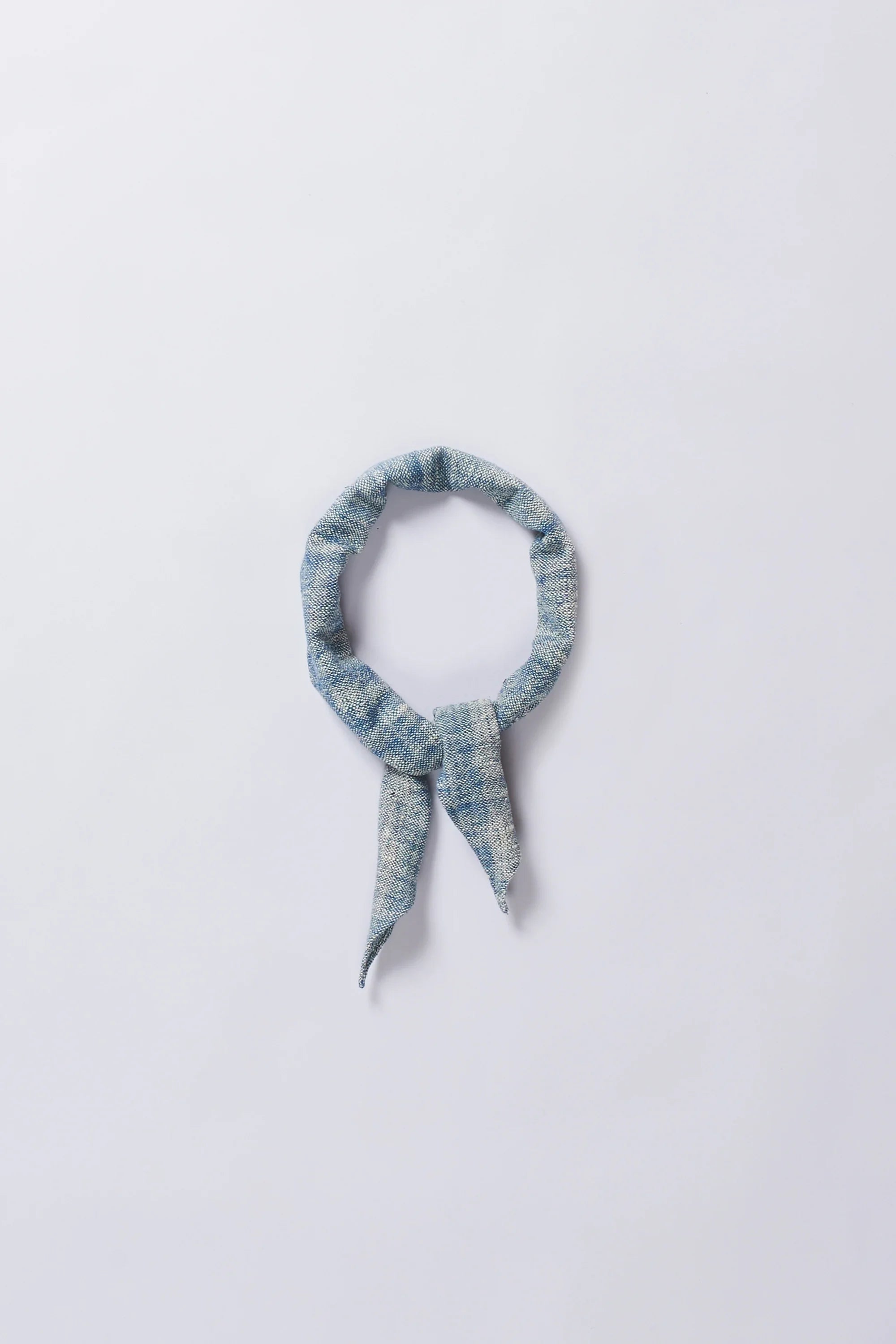 Turquoise Yarn Dyed Bandana