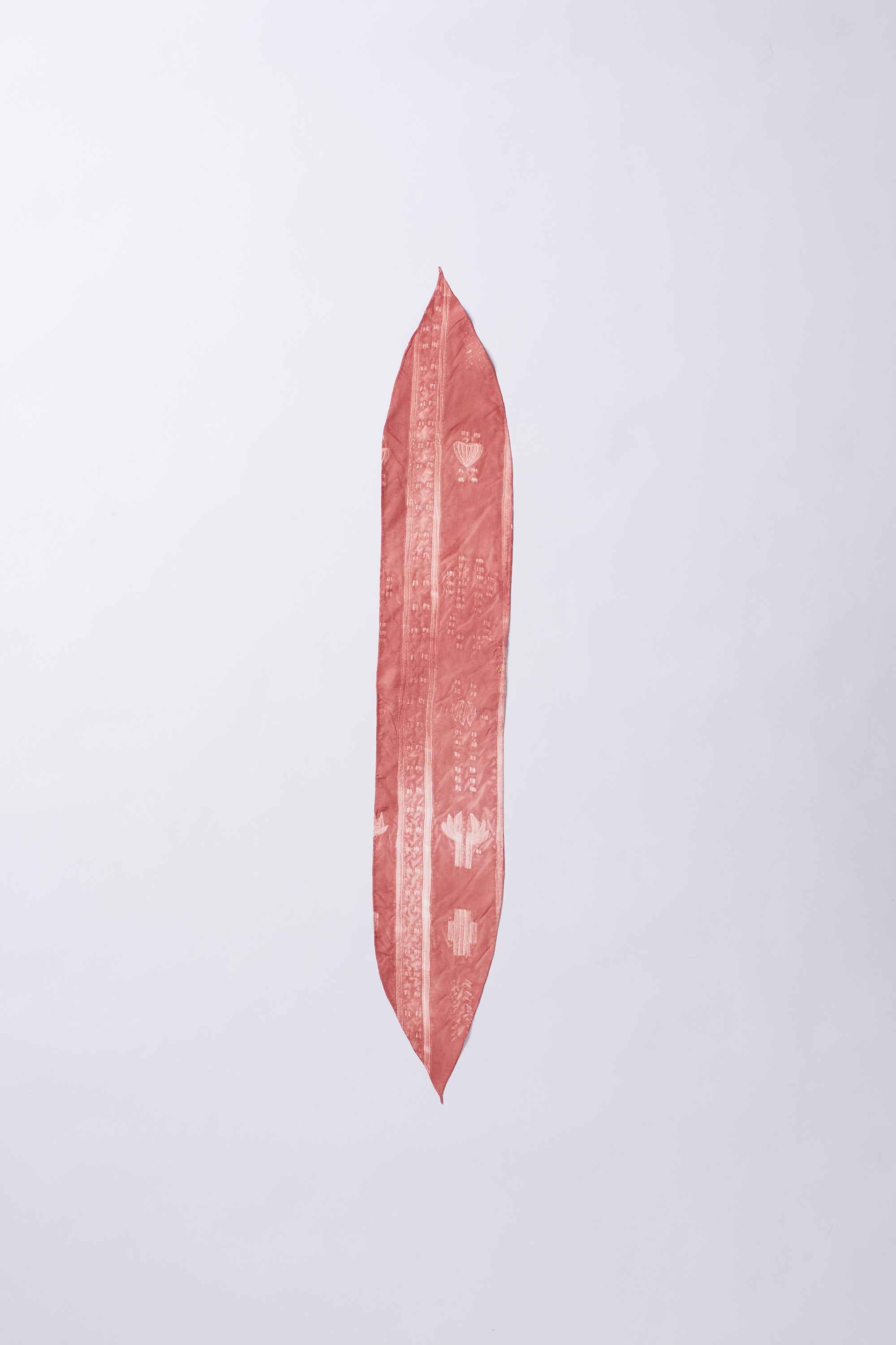 Chalk Pink Shibori Silk Bandana