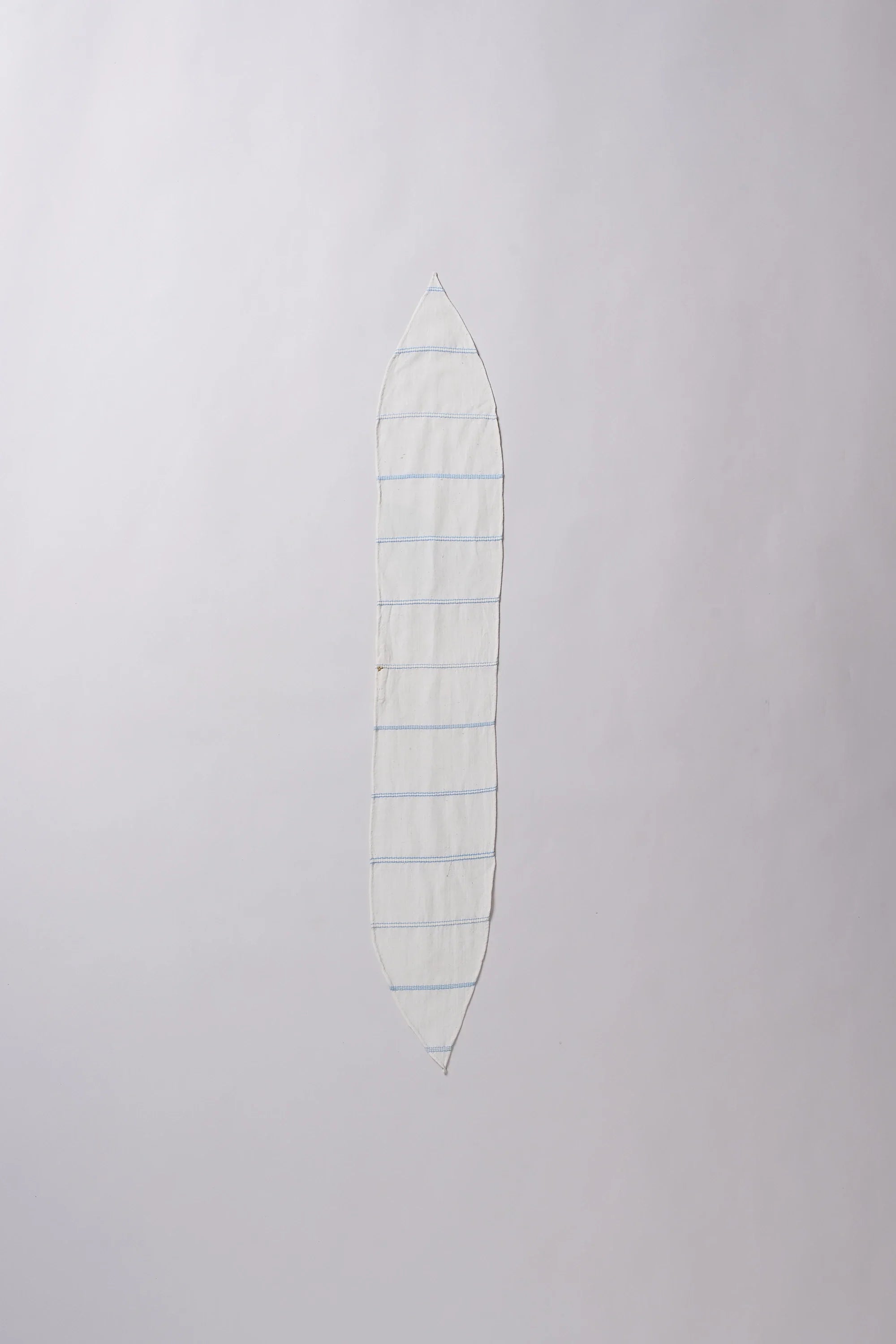 Ecru cotton bandana with yarn dyed craft