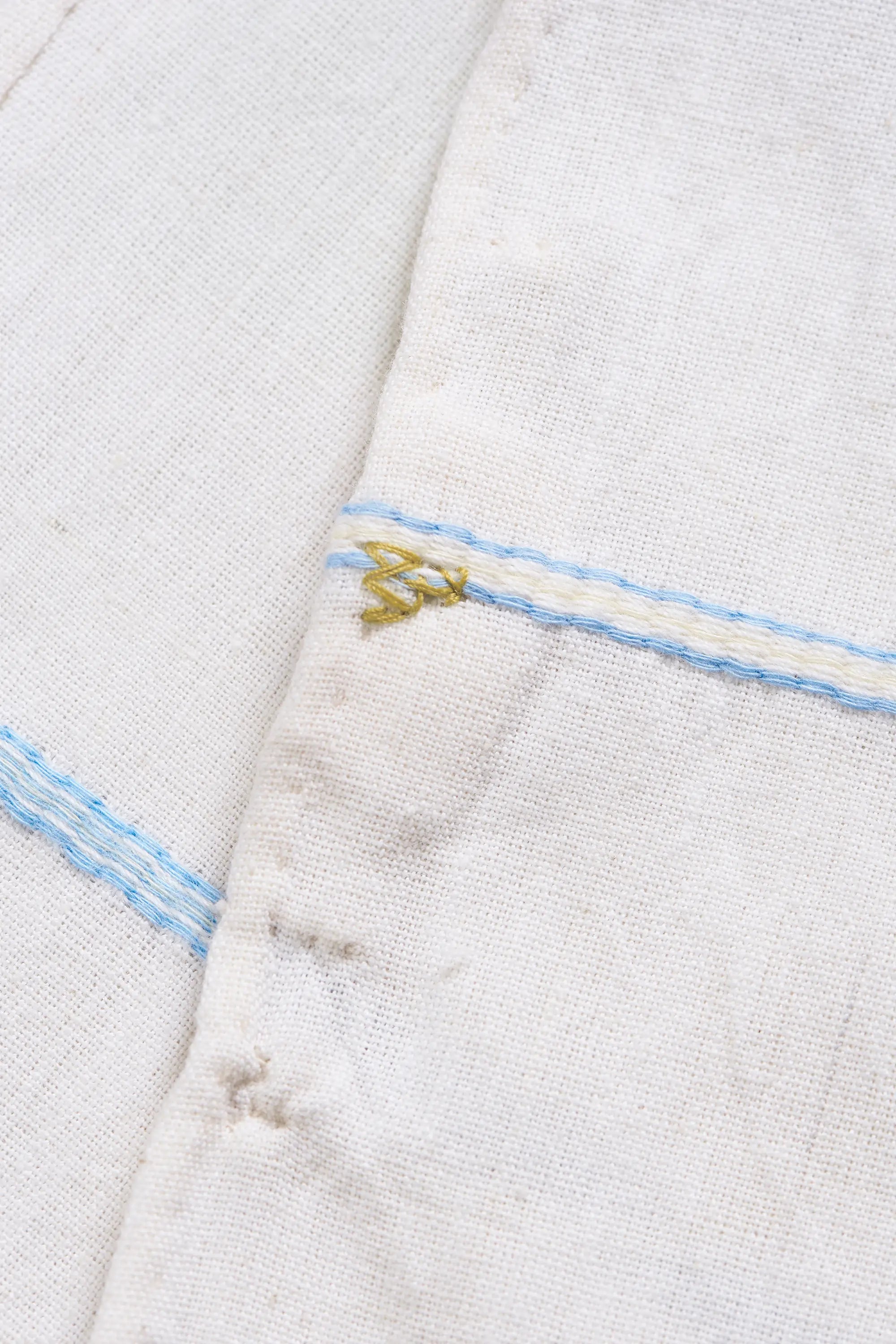 Ecru Striped Bandana