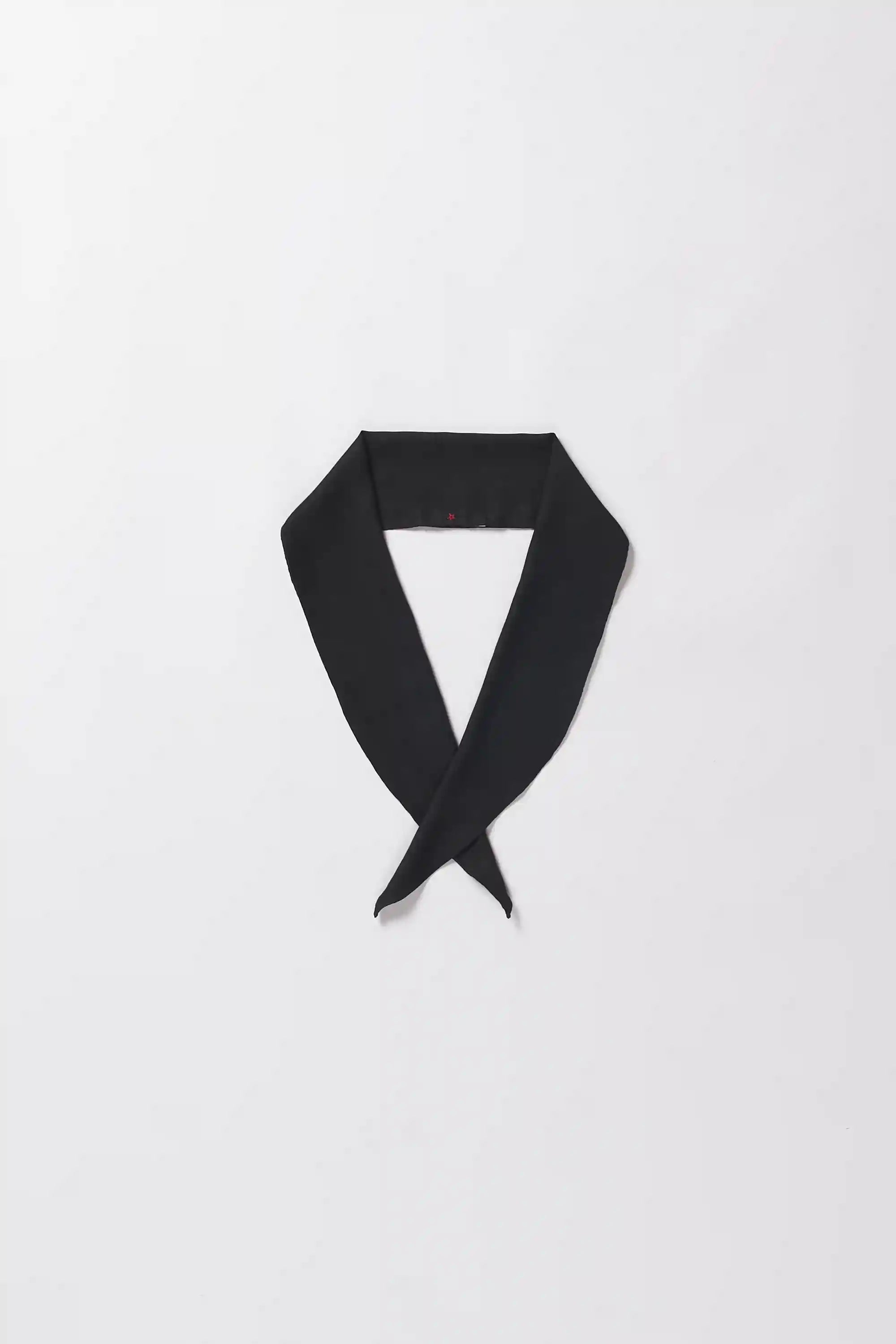 Black bandana on a grey background