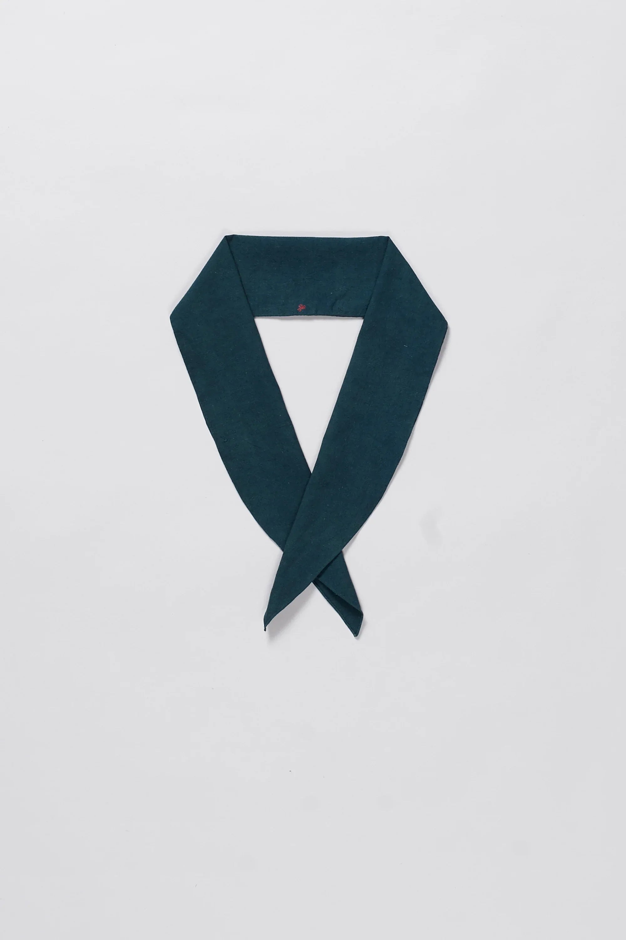 BOTTLE GREEN COTTON BANDANA