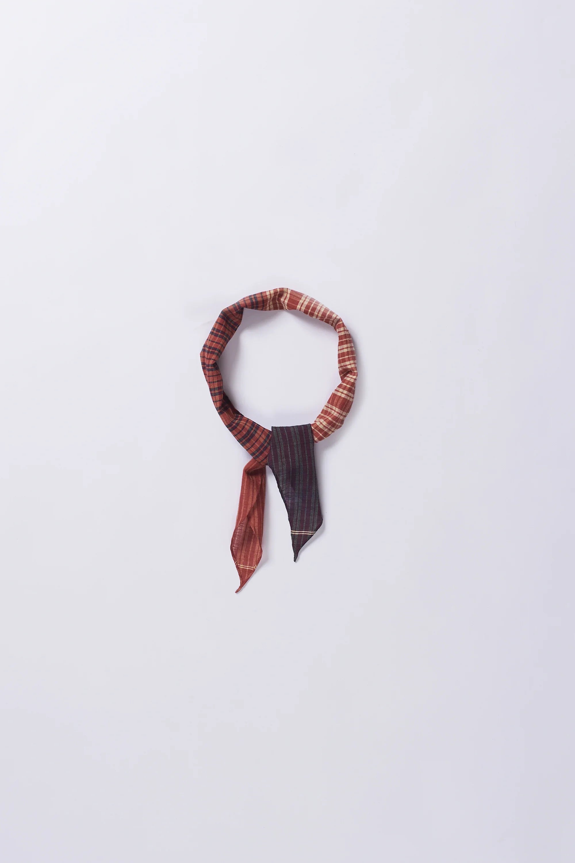 Red Jamdani Patchwork Bandana