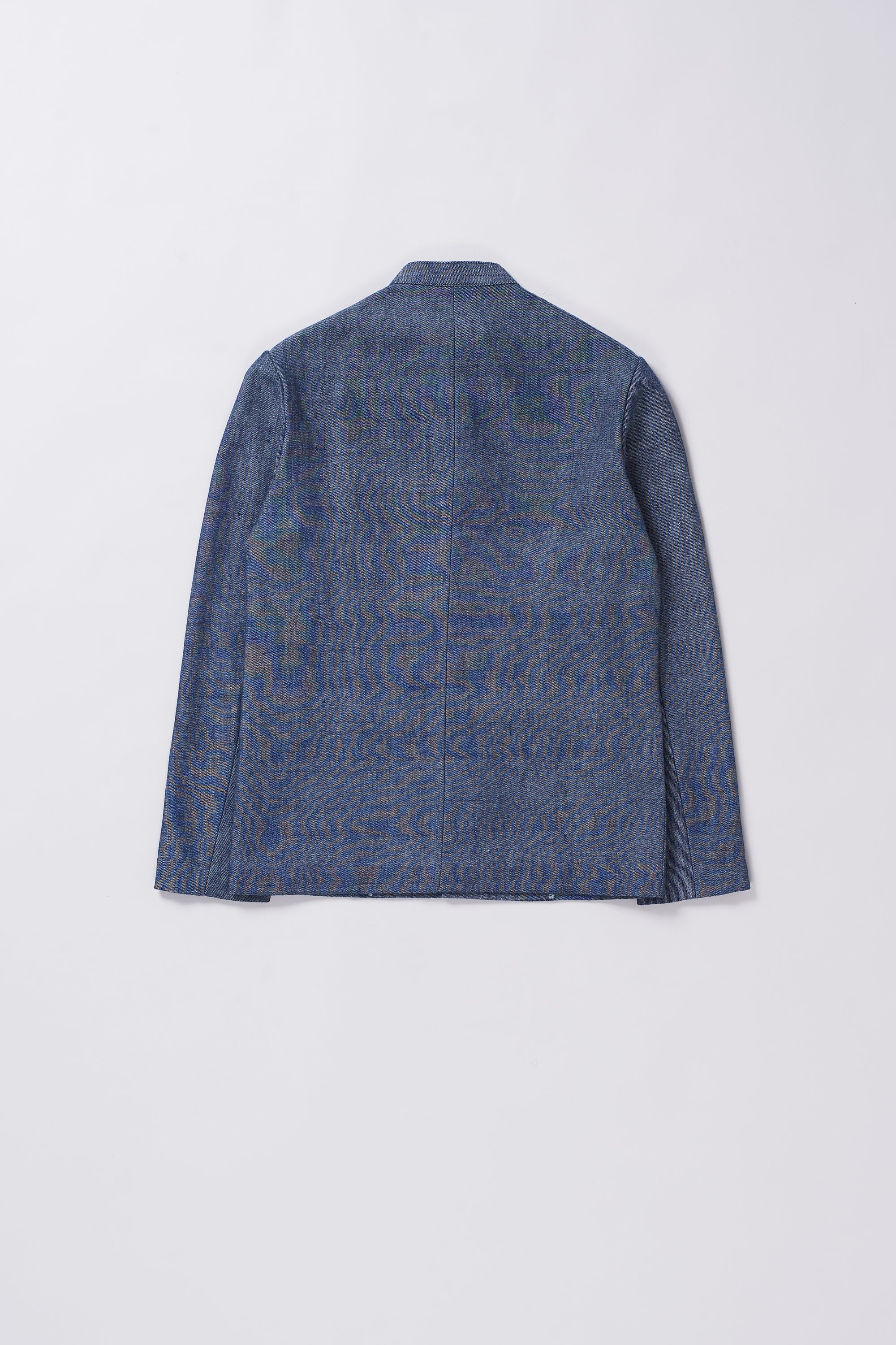 MEDIUM INDIGO BAND COLLAR JACKET