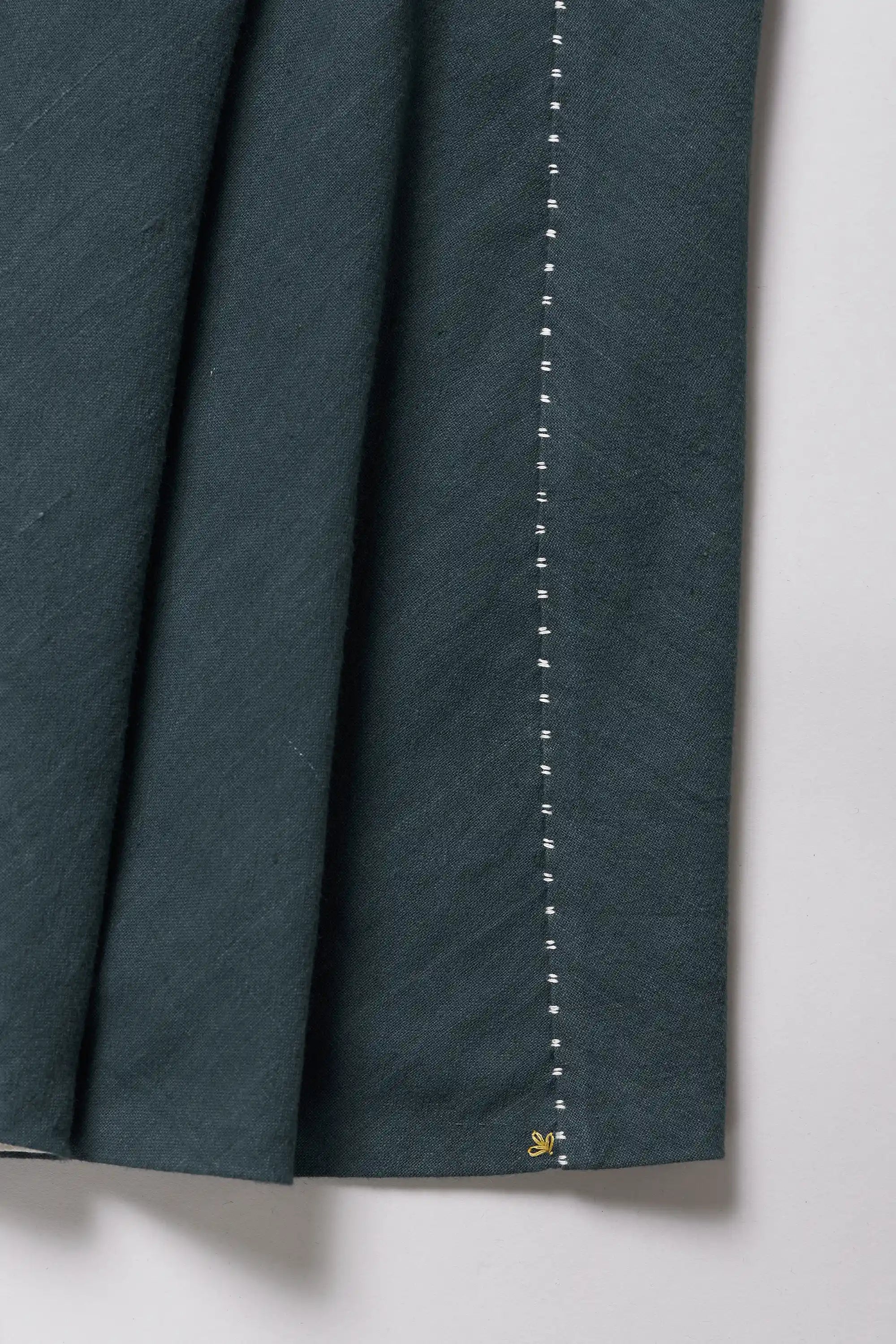Light Volume Skirt in Black Indigo