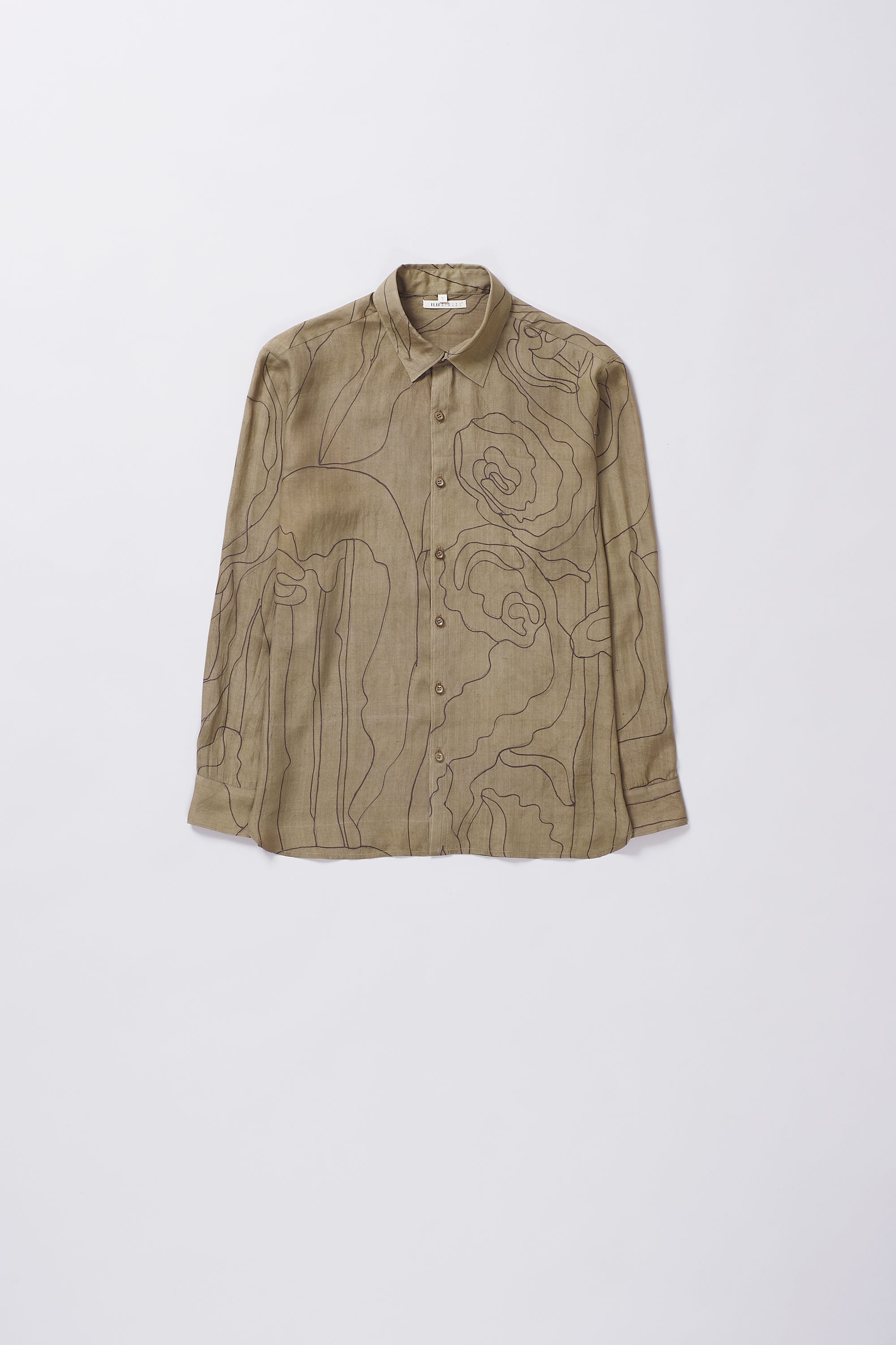 HAND PAINTED SILK UNISEX SHIRT