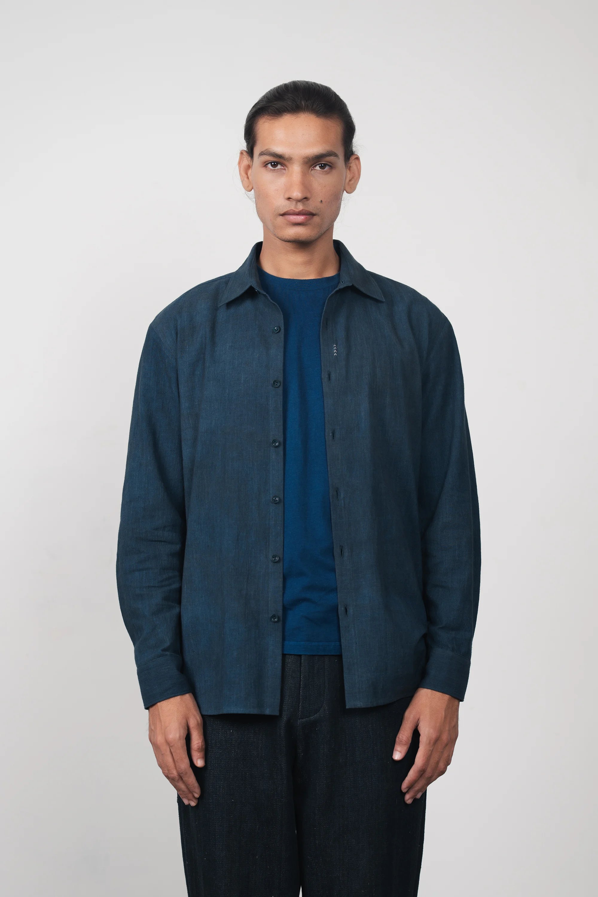 Relaxed Fit Estate Blue Shirt