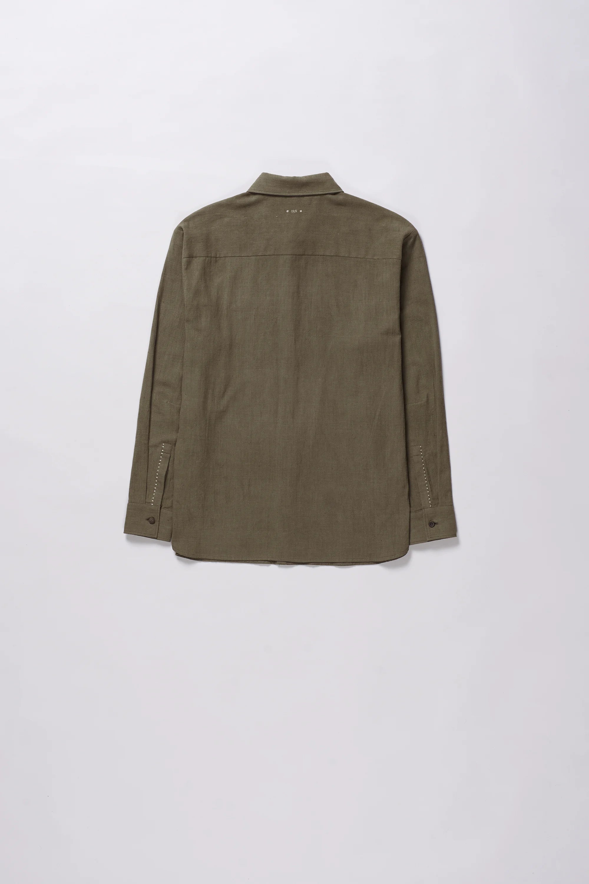 Relaxed Fit Khakhi Green Shirt