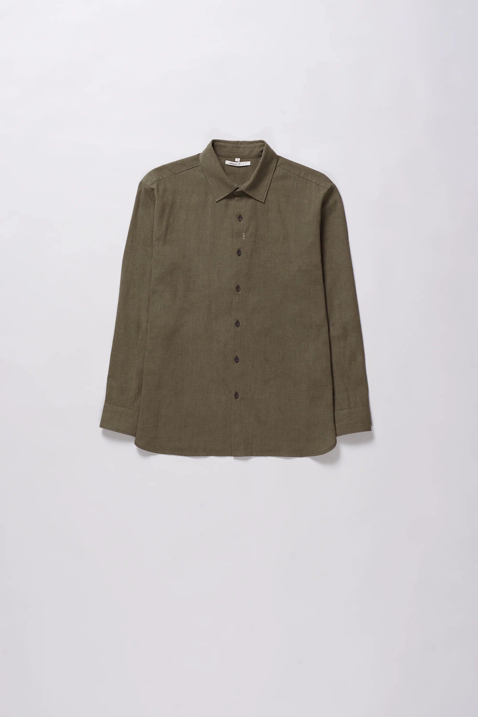 Relaxed Fit Khakhi Green Shirt