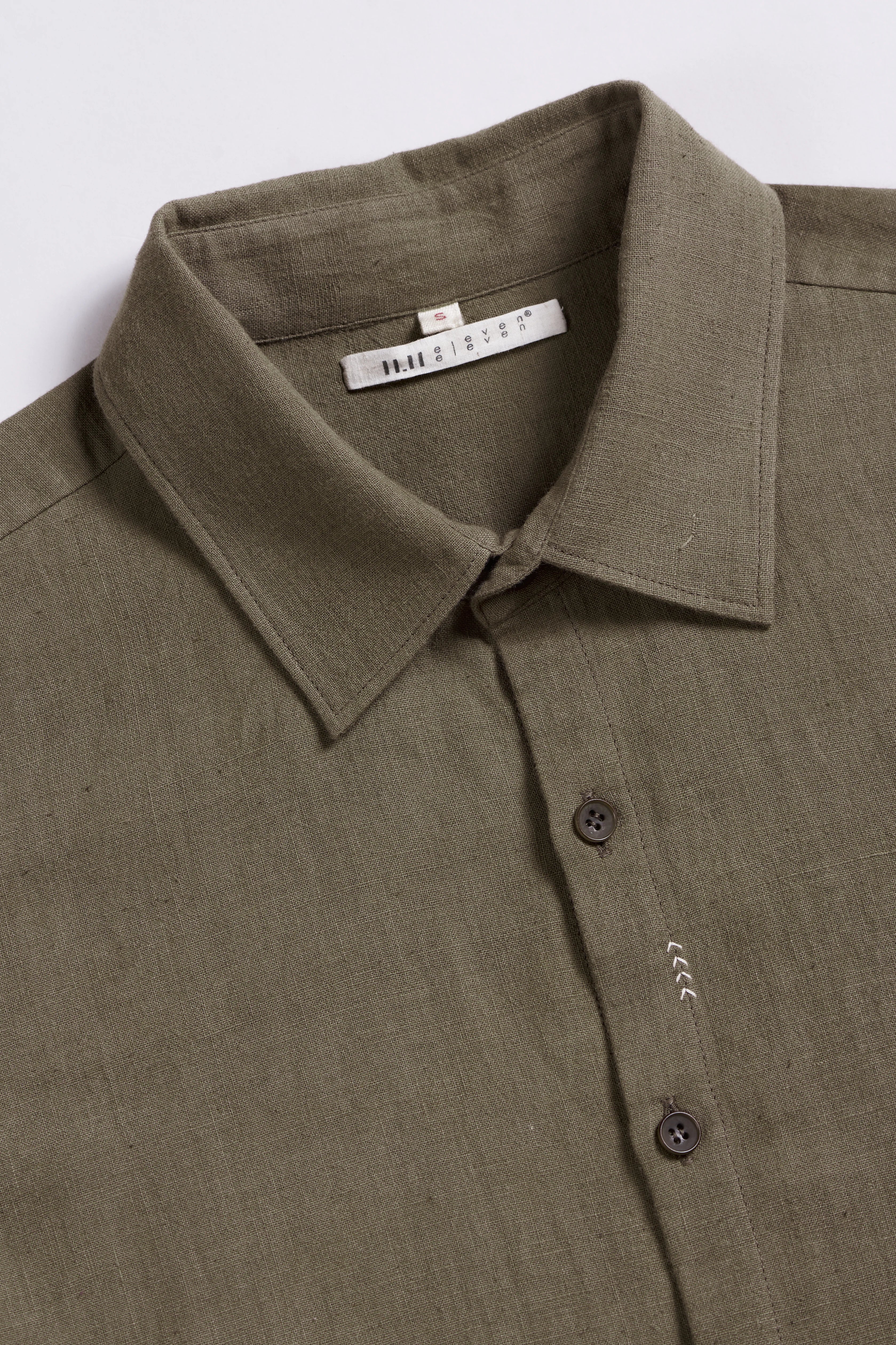 Relaxed Fit Khakhi Green Shirt