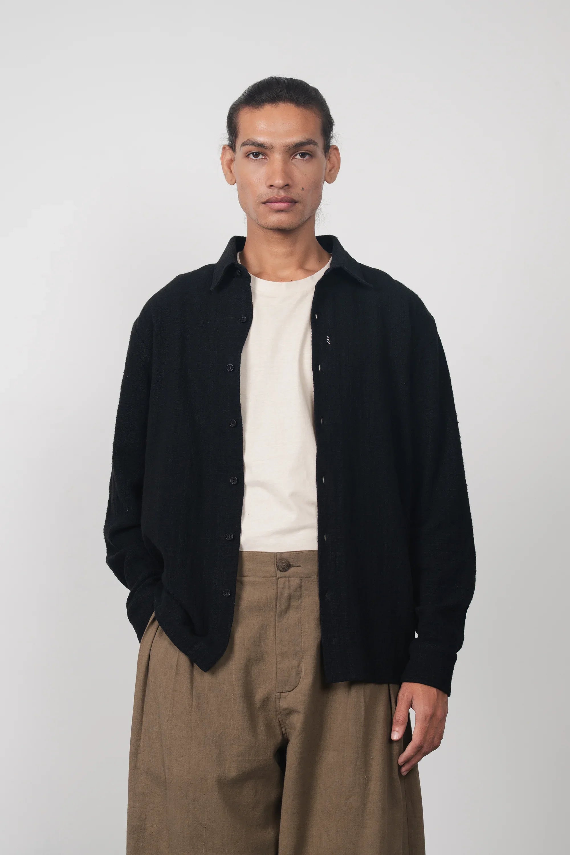 RELAXED FIT ORGANIC COTTON SHIRT