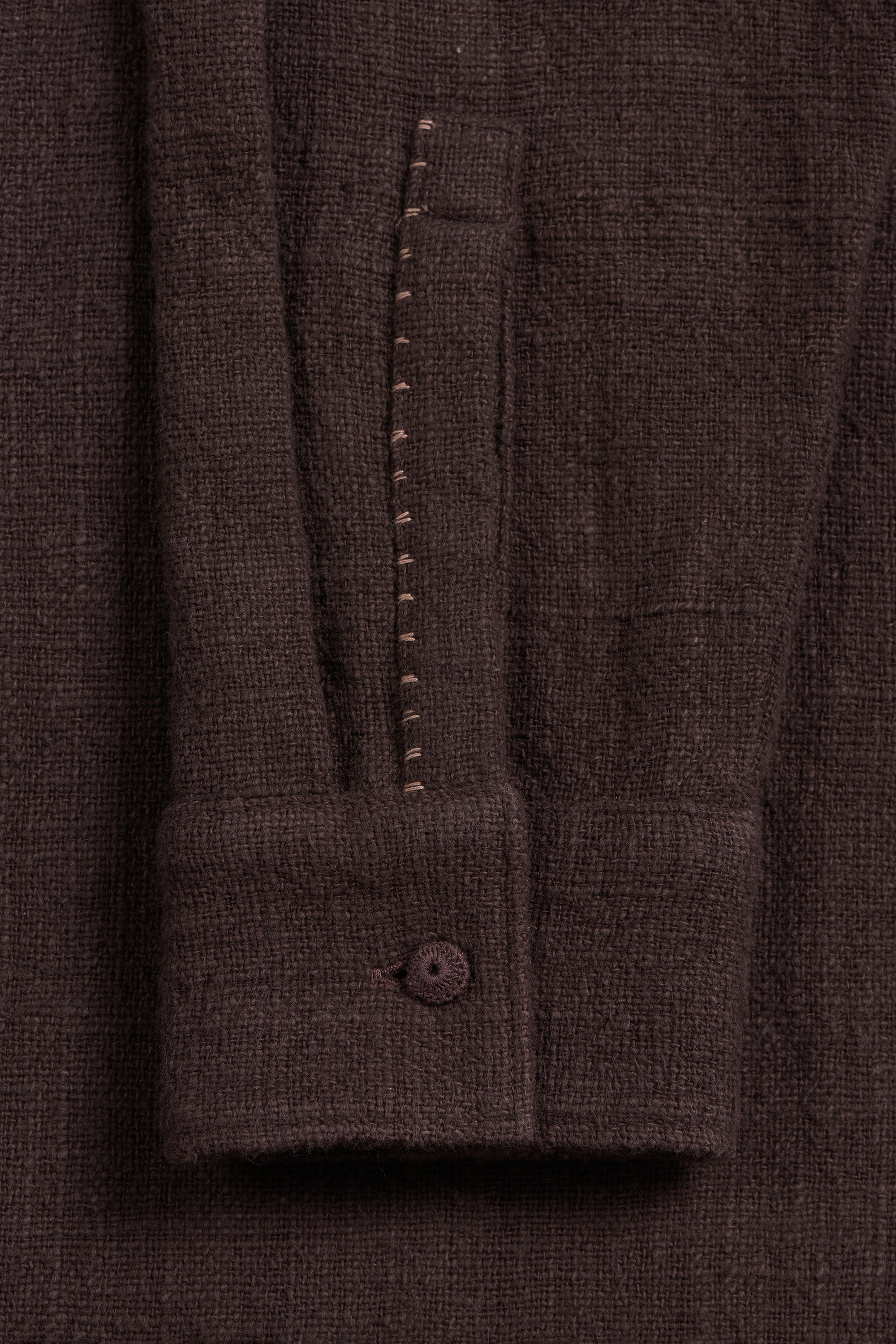 BURNT UMBER COTTON SHIRT