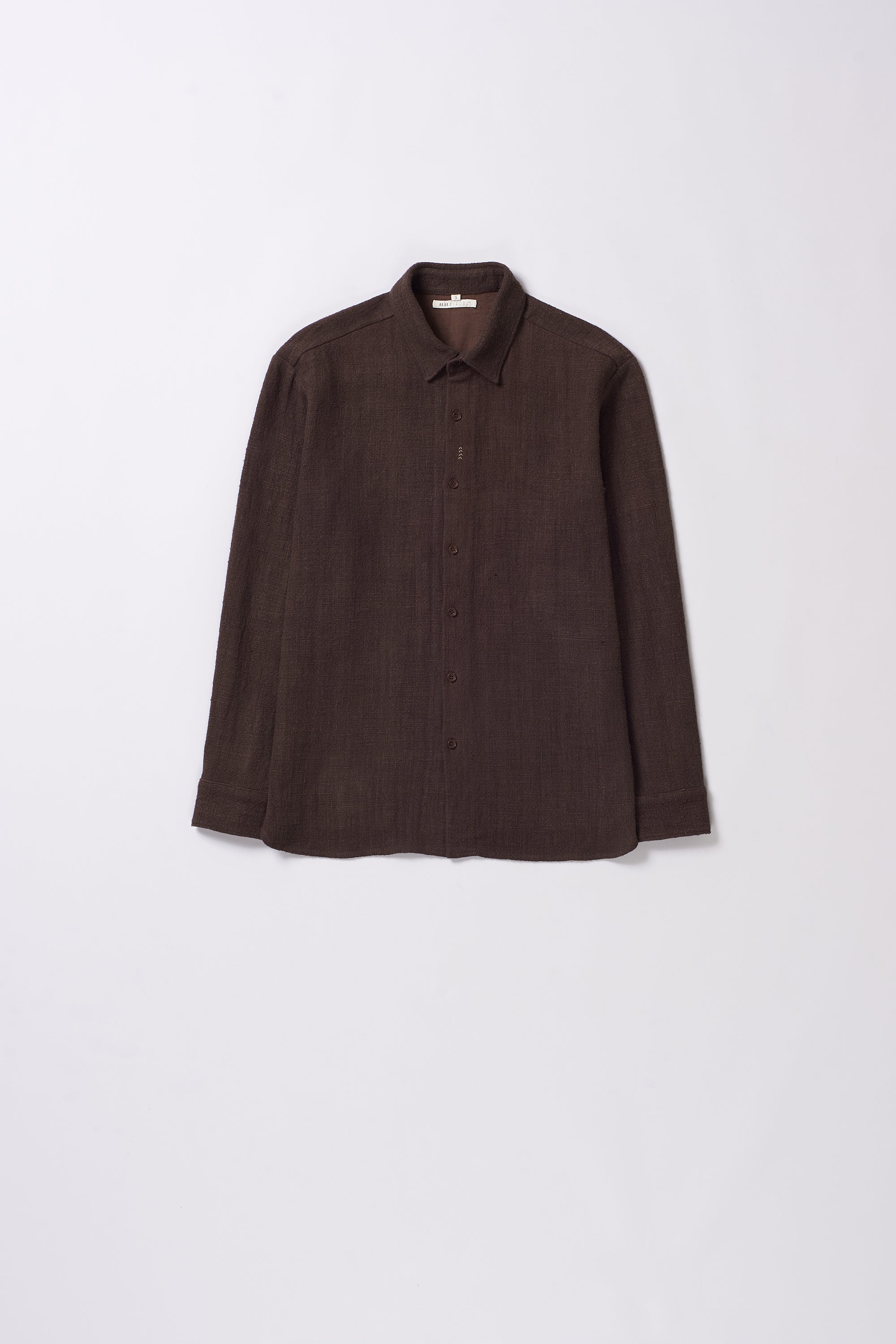 BURNT UMBER COTTON SHIRT