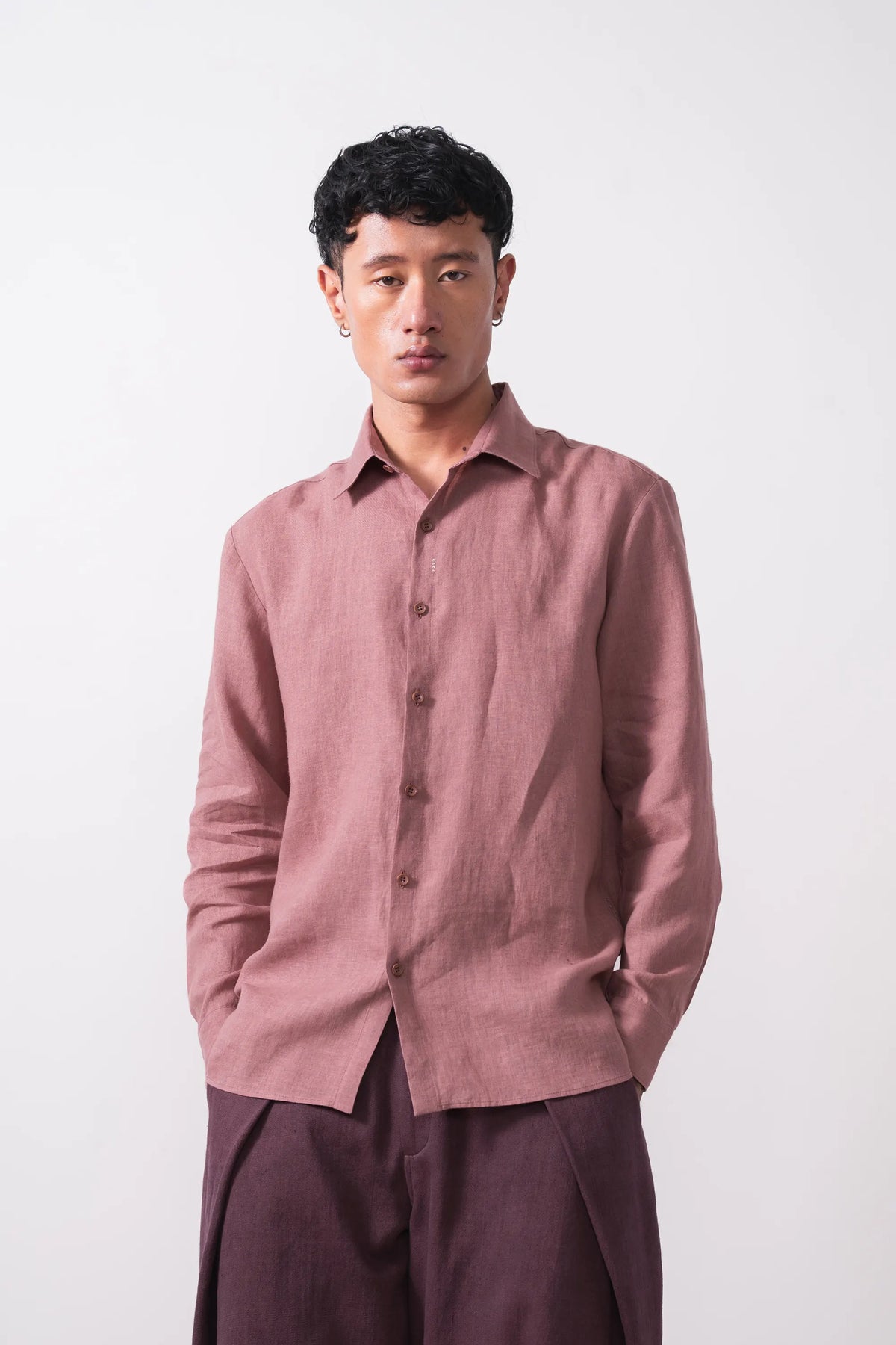 Brelove Shirt in Dusky Mauve