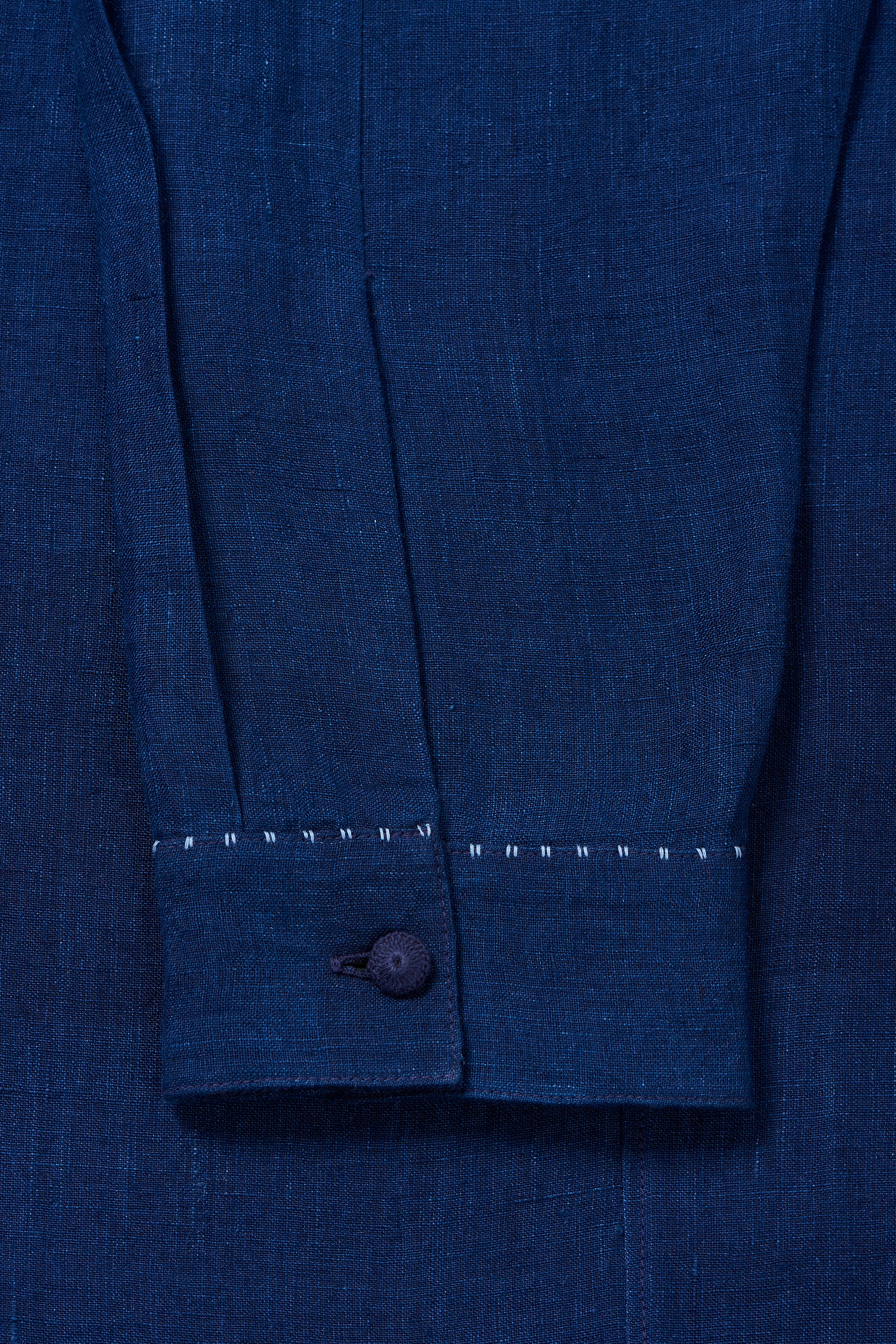 RELAXED FIT LINEN SHIRT IN INDIGO
