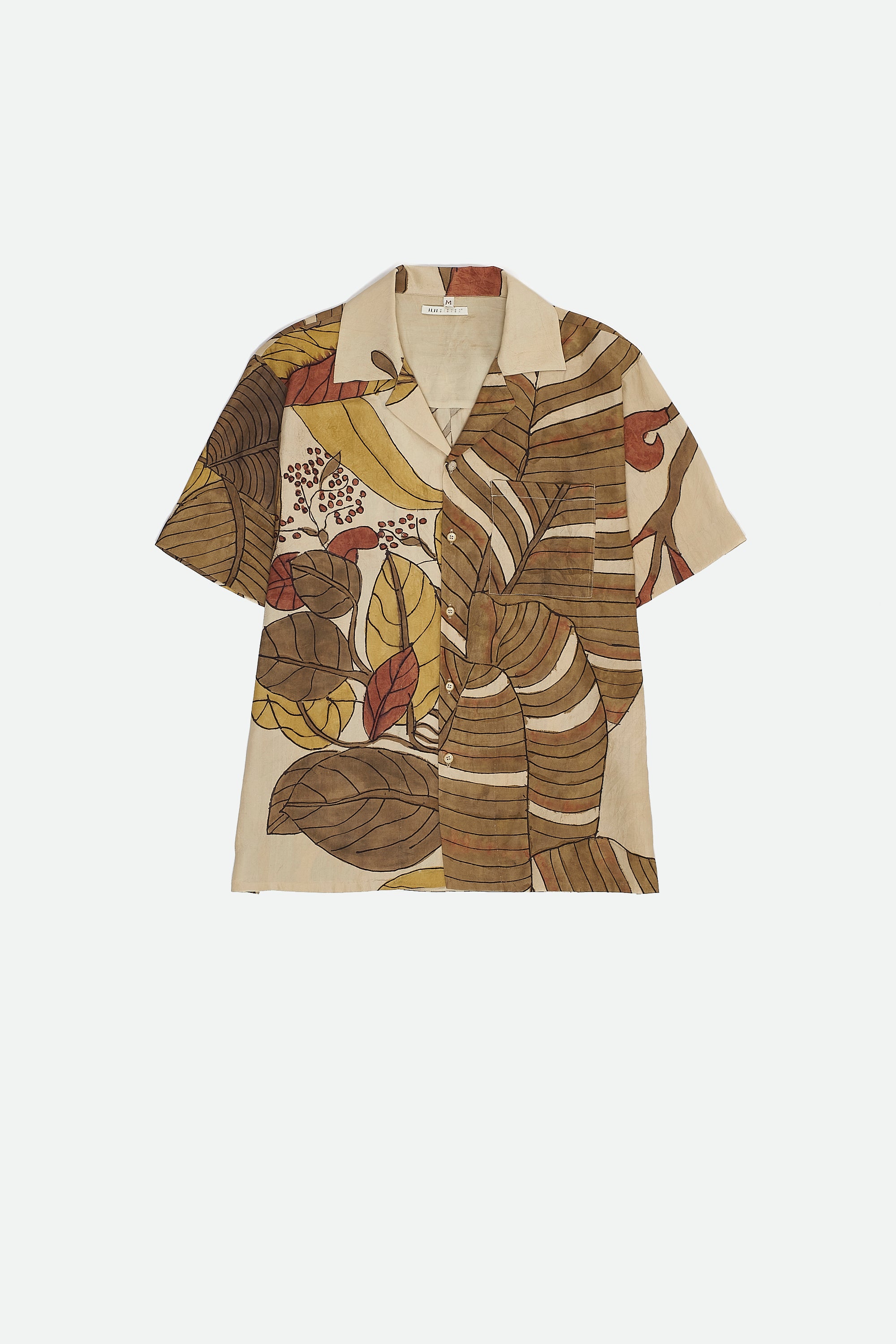 STATEMENT BAND COLLAR HAND PAINTED SHIRT