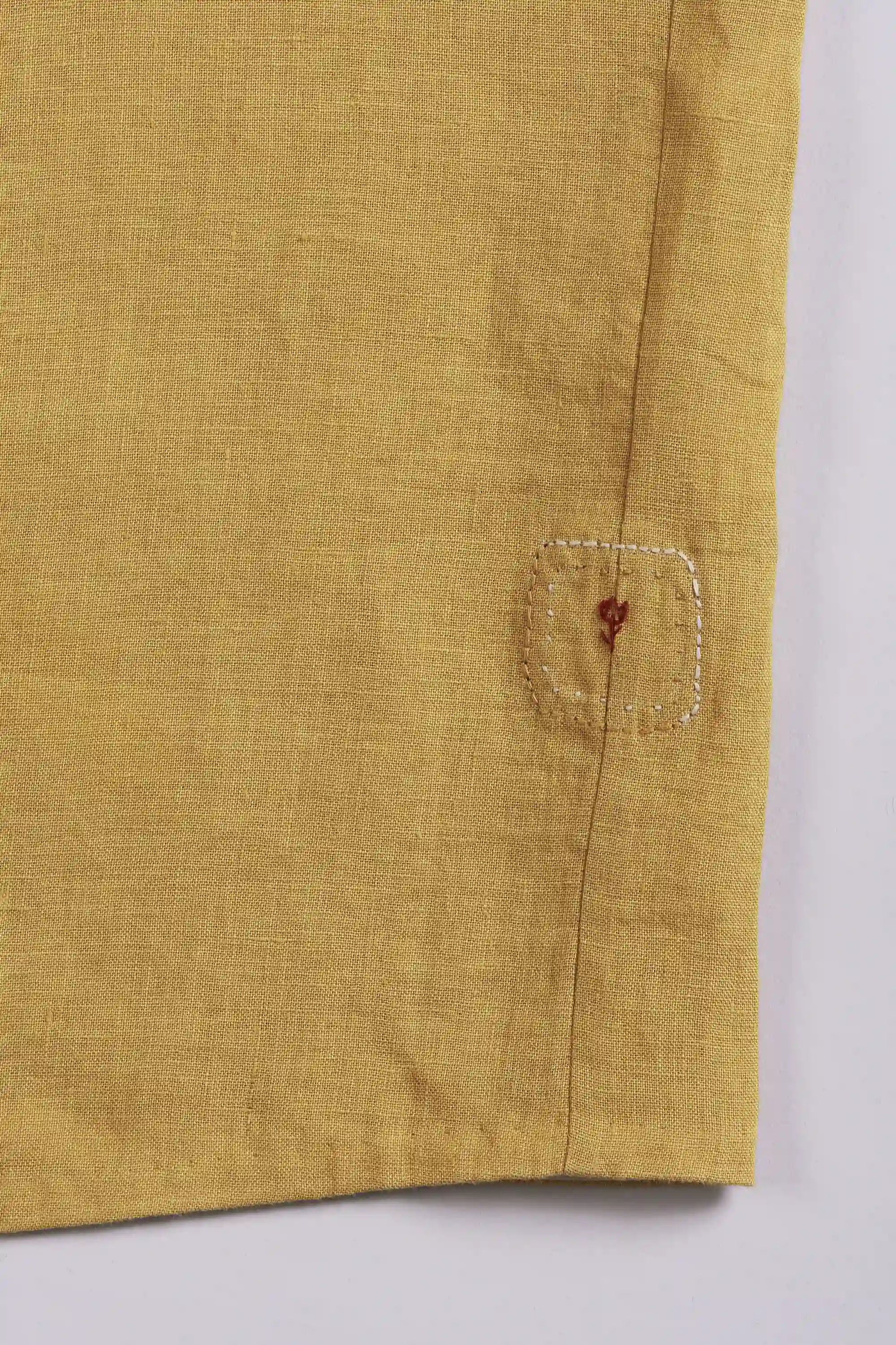 Ochre Yellow Camp Shirt