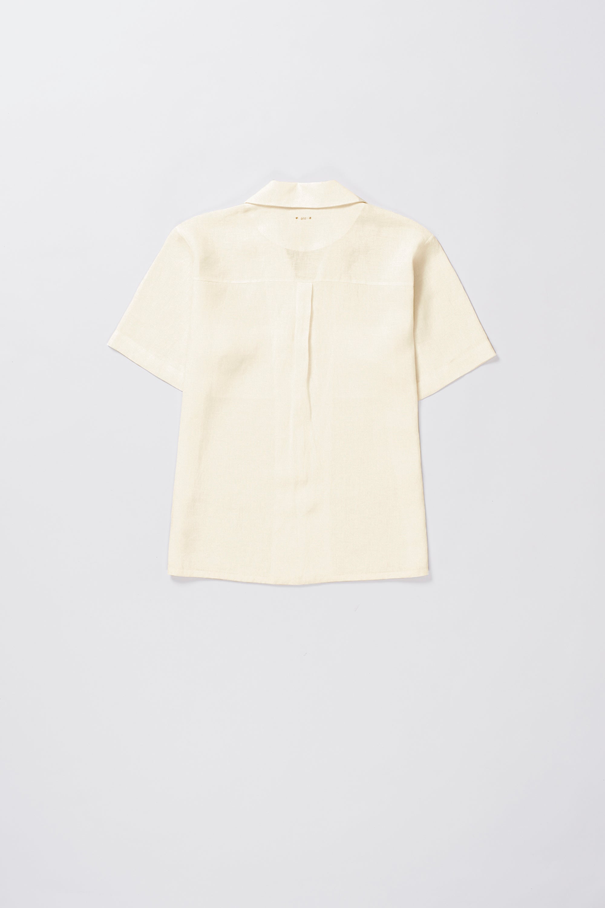 LINEN CAMP COLLAR SHIRT