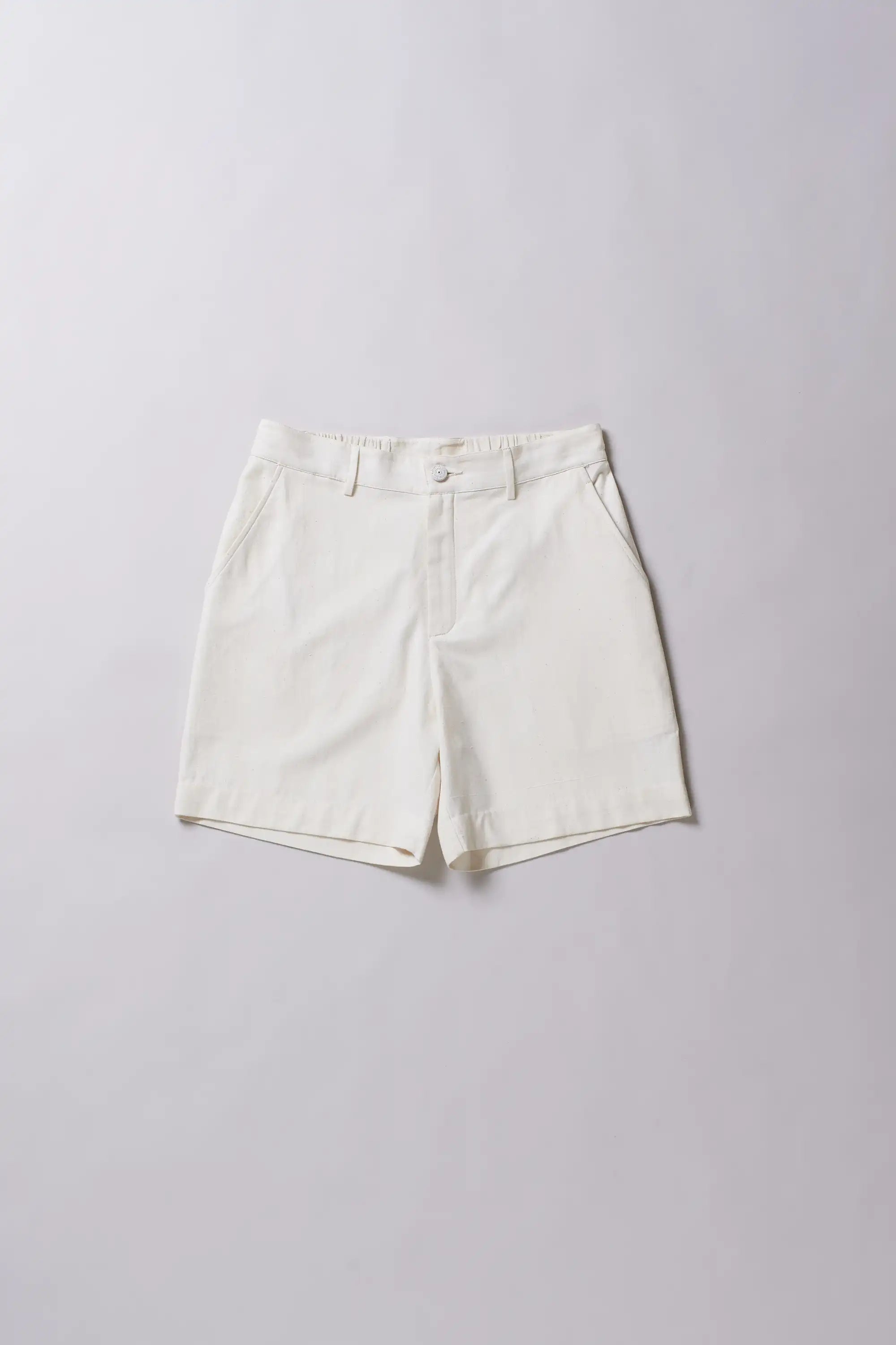 Cotton ecru shorts