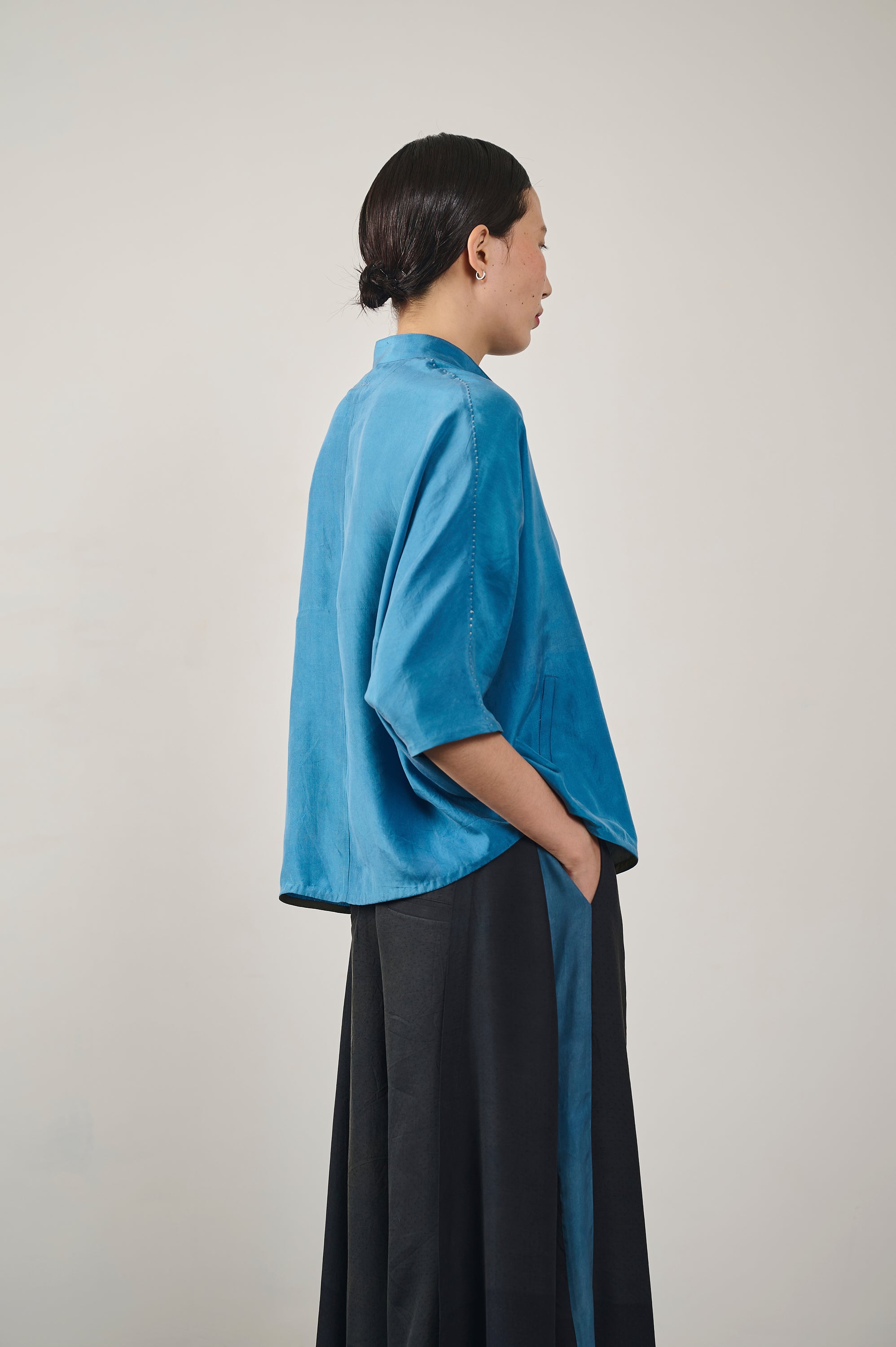 BAND COLLAR SHIRT