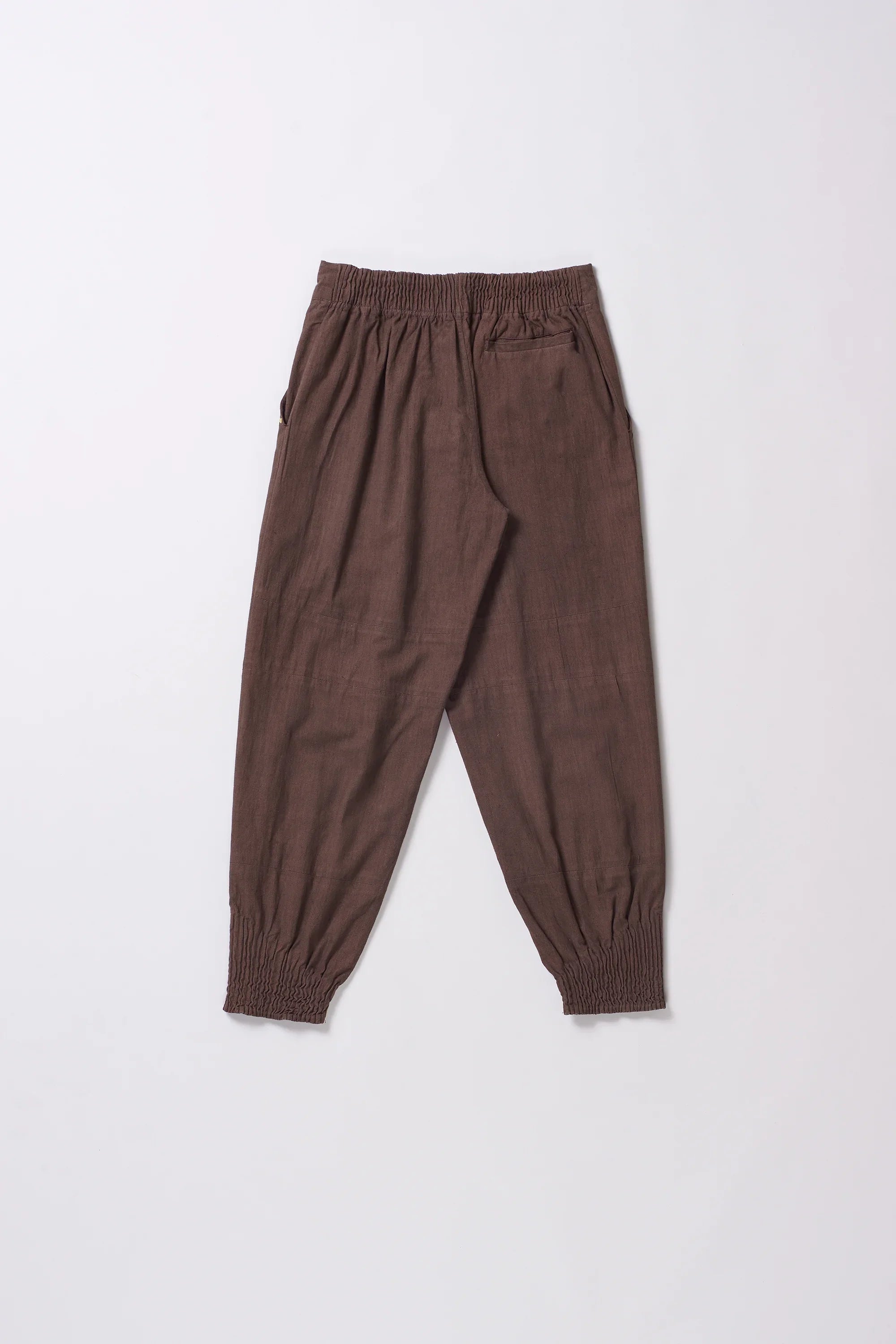 BURNT UMBER WOVEN JOGGERS