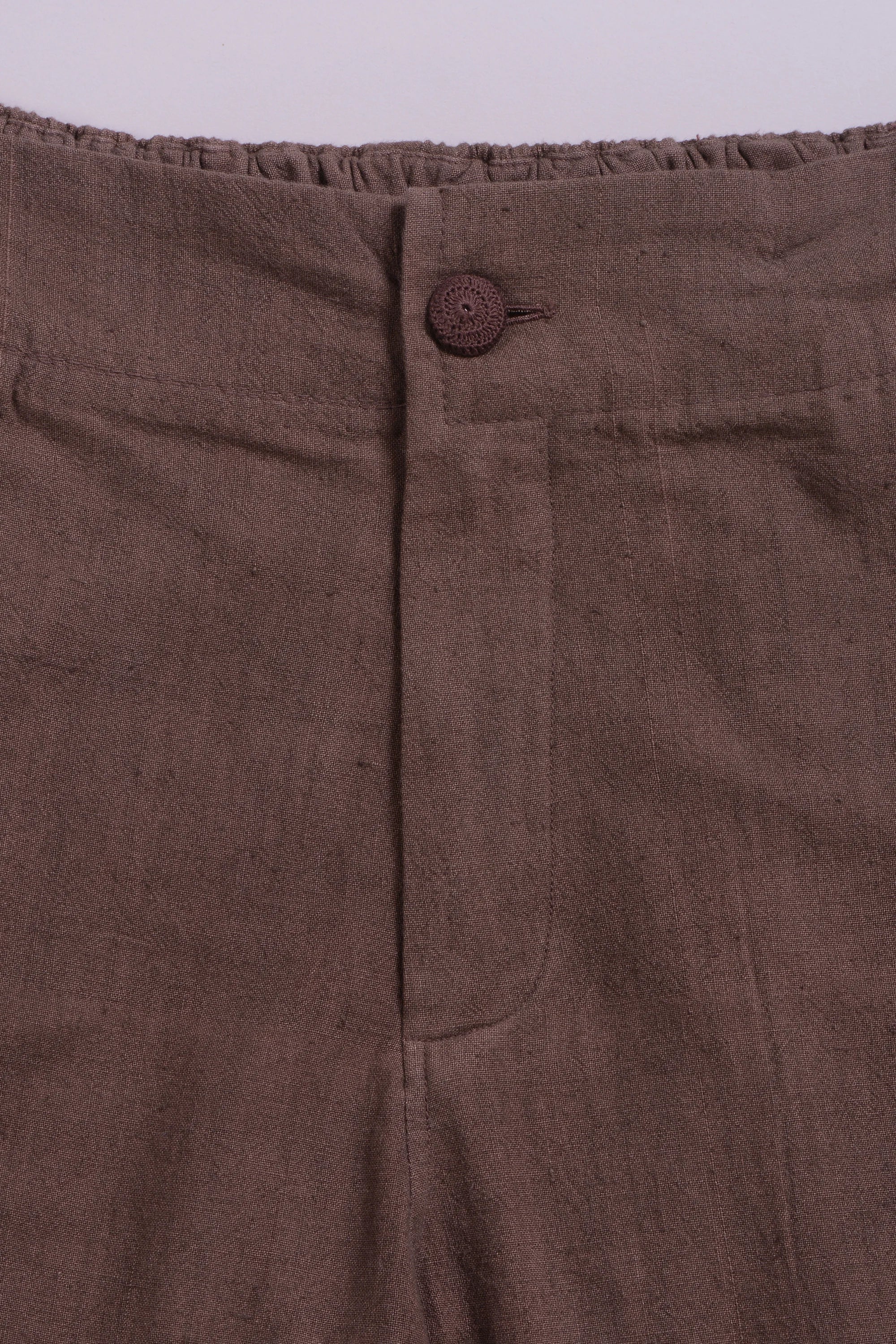 BURNT UMBER WOVEN JOGGERS
