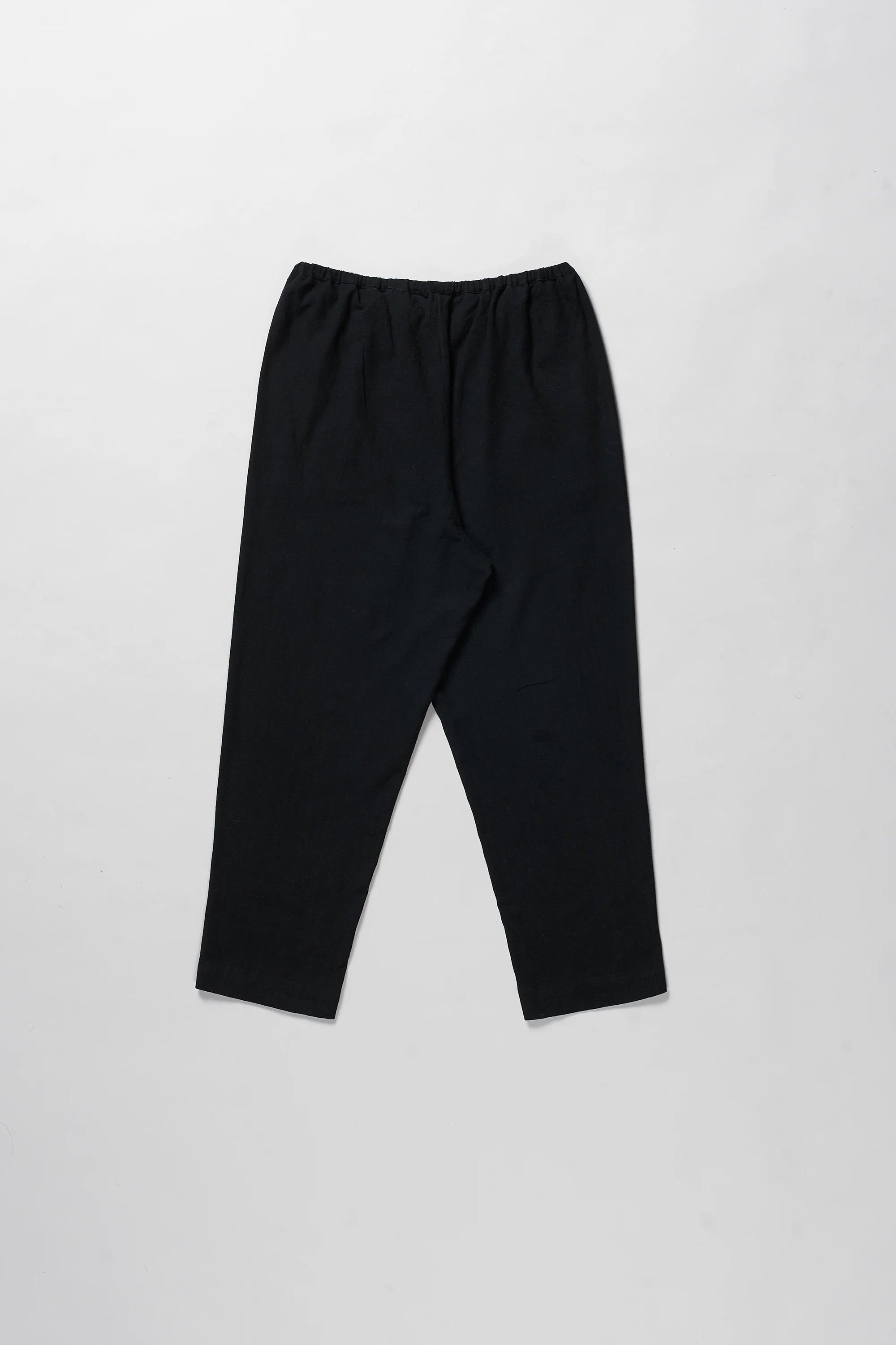 Cotton Elastic Pants in Black