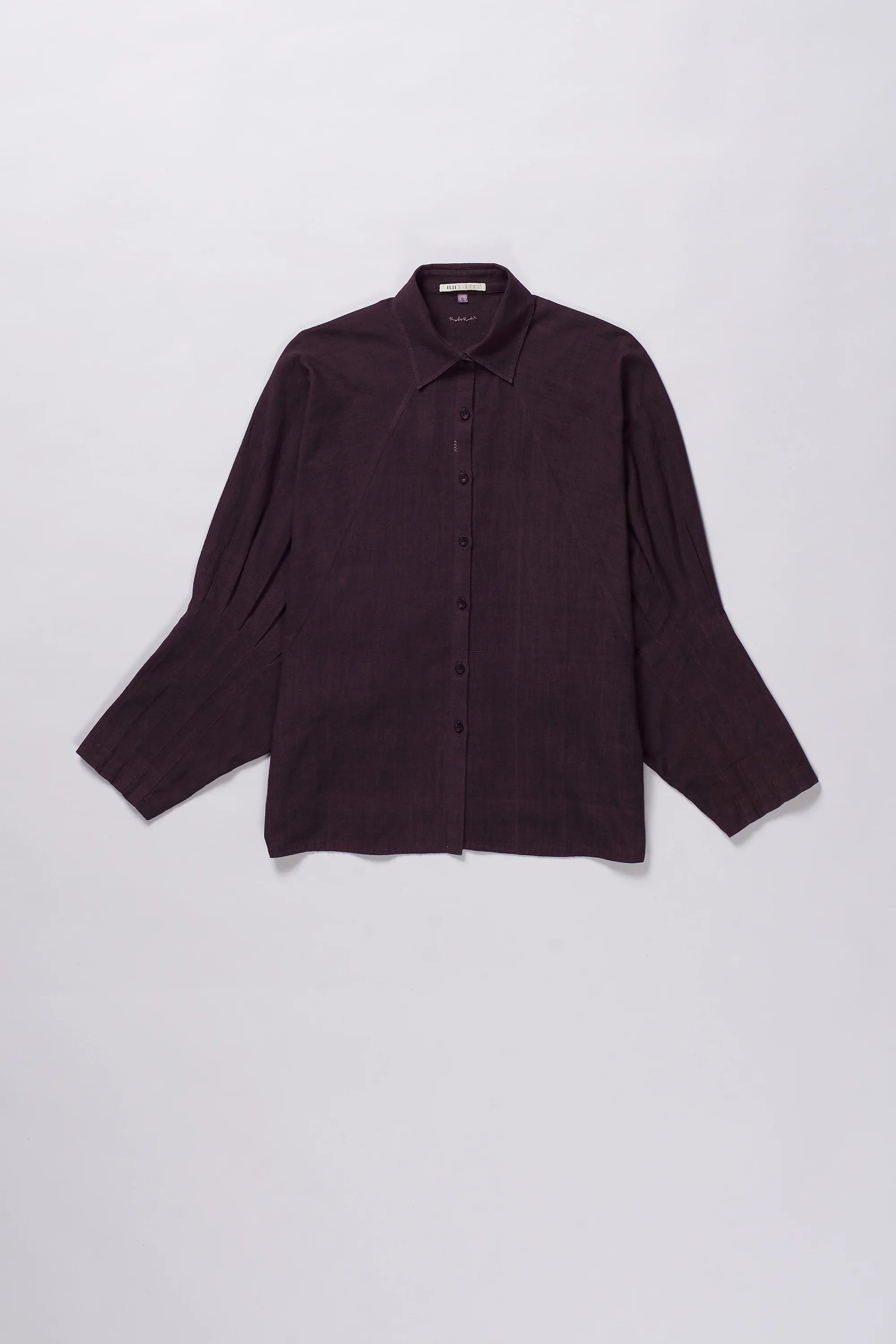 Purple Red Raglan Sleeve Shirt