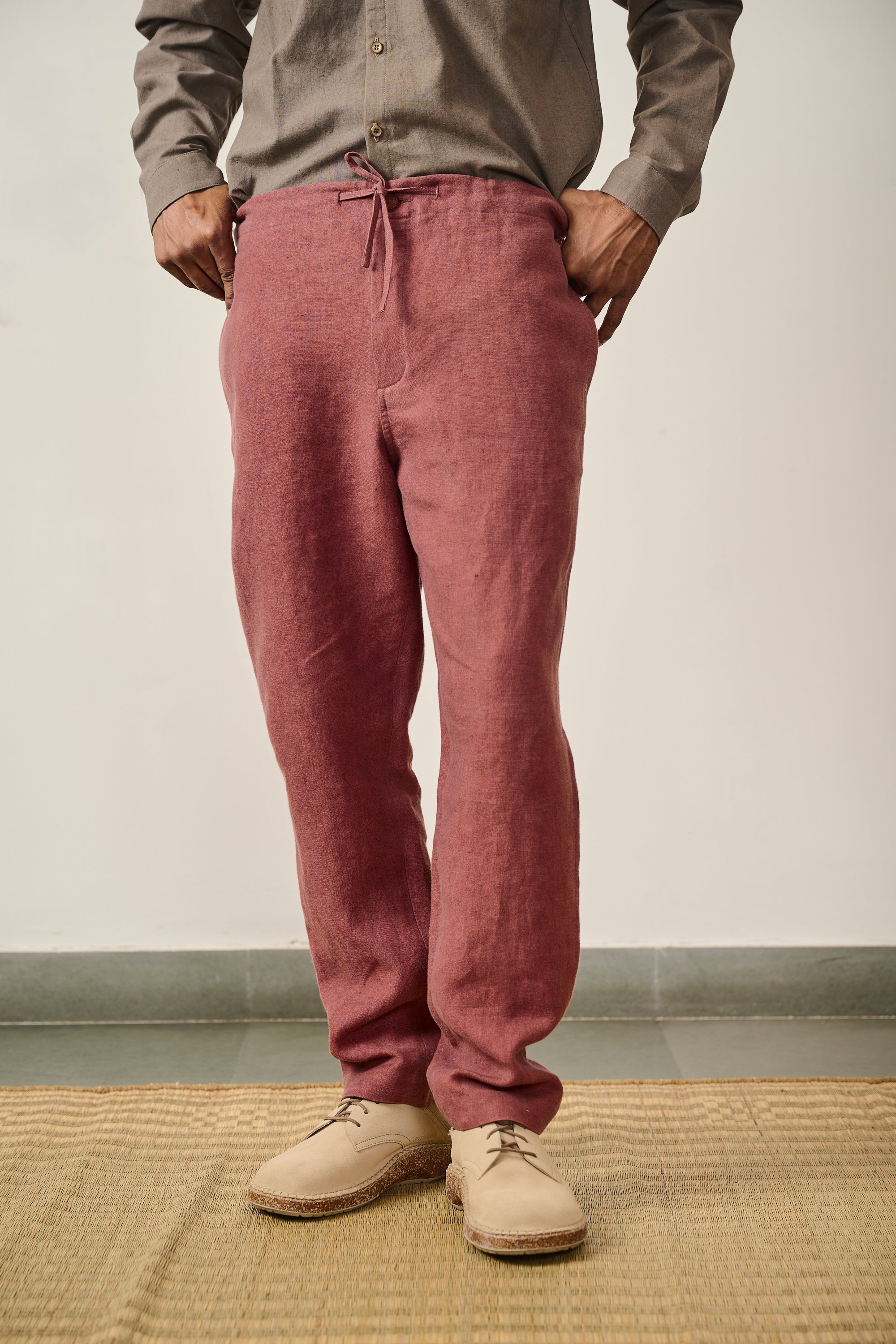 ROUGE PINK STRING PANTS