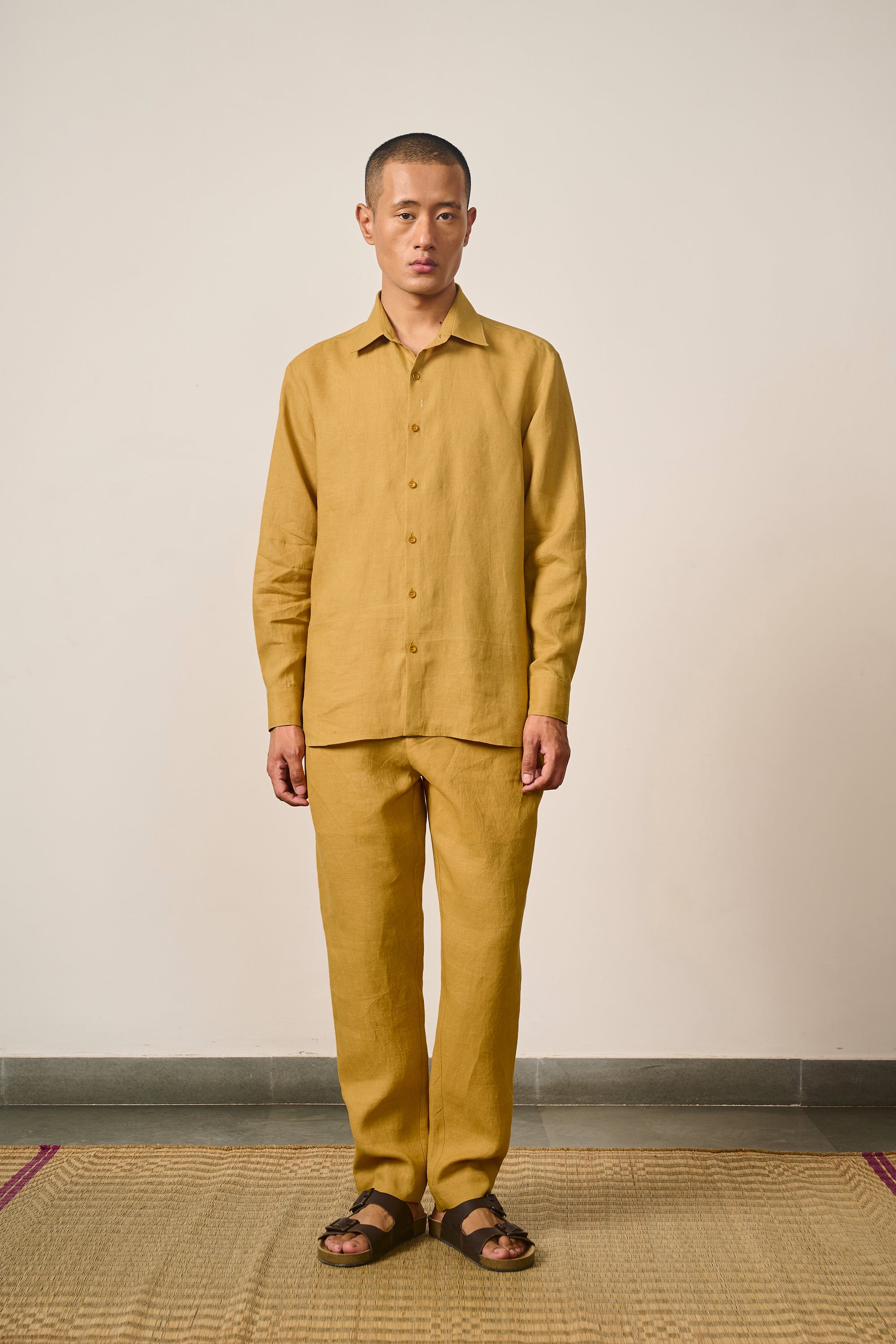 Mustard Yellow String Pants