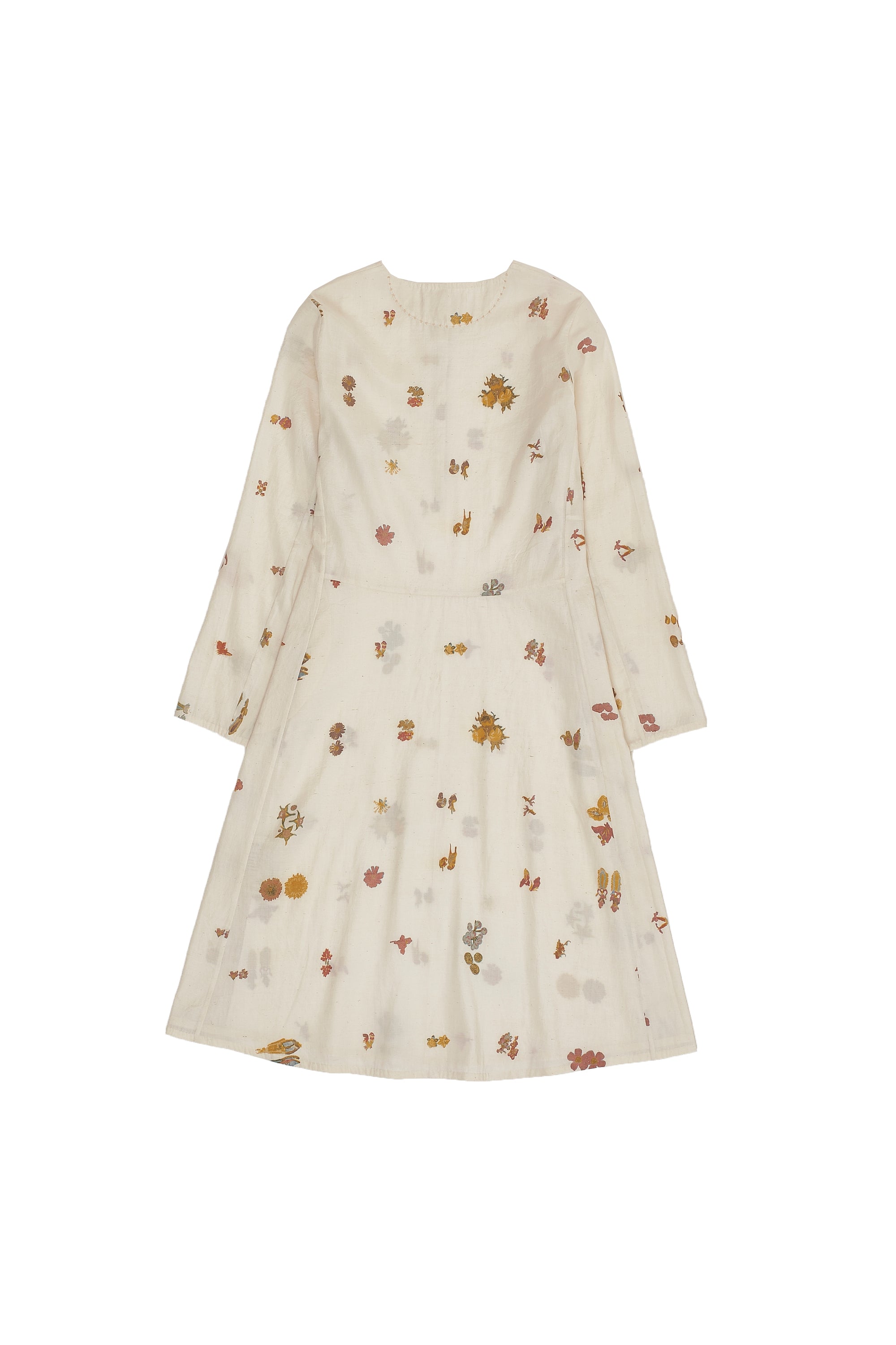 ECRU SCREEN PRINT DRESS